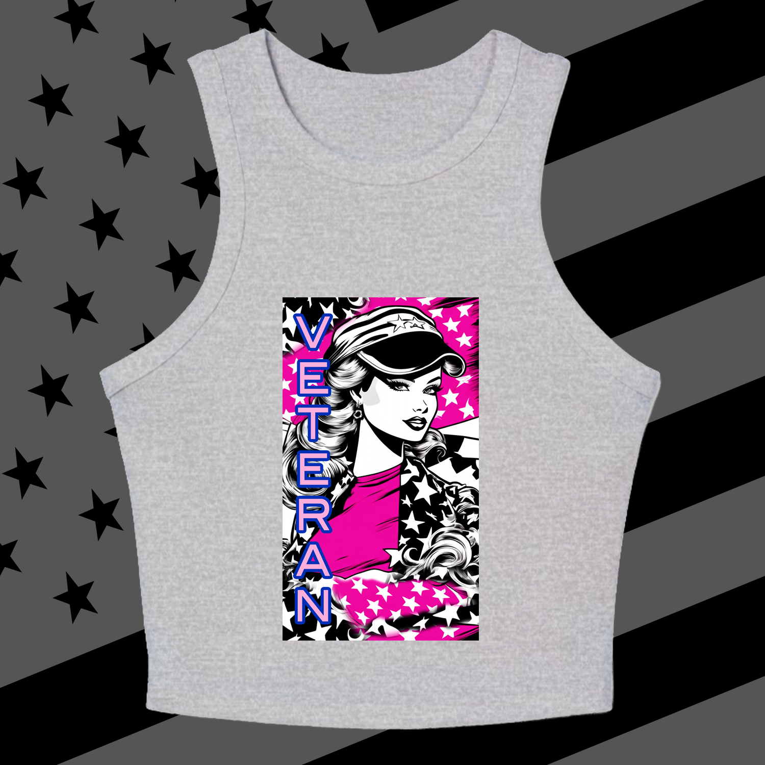 Go Girl! 3 - Chic Graphic Racer Tank Top