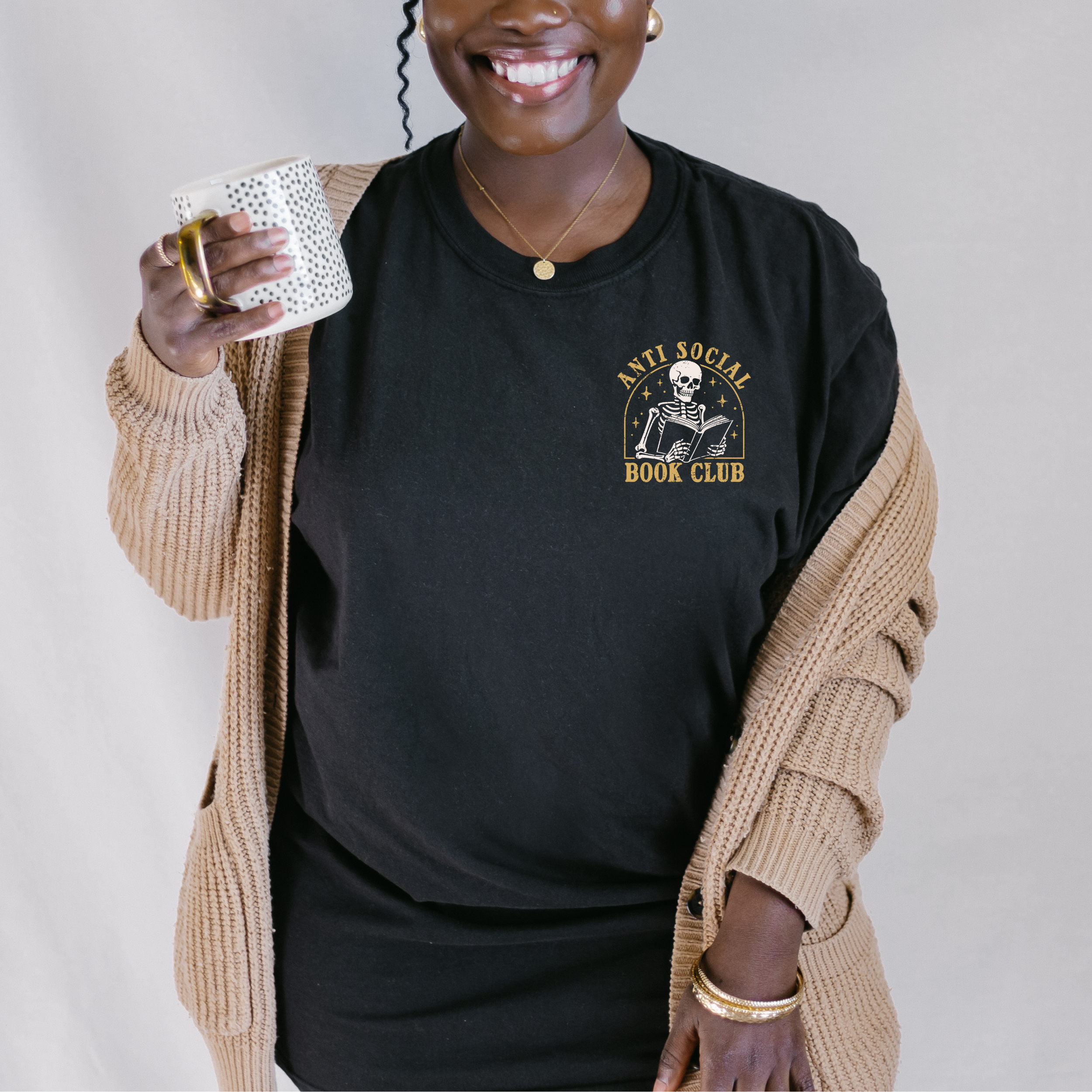 Anti Social Book Club Comfort Colors T-shirt product thumbnail image