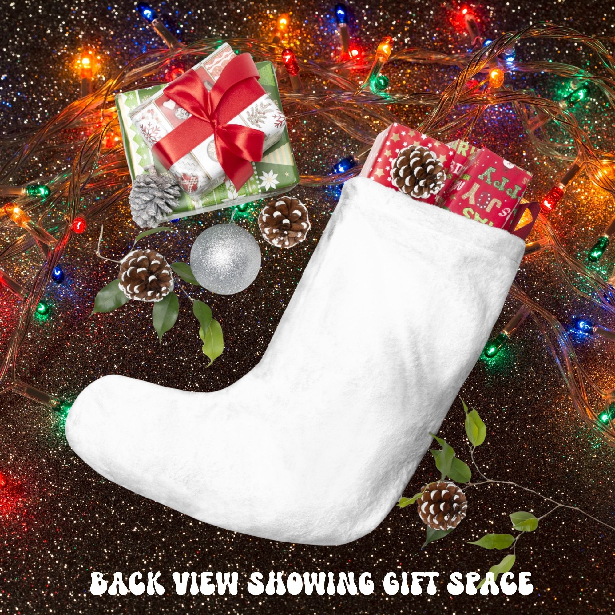 Personalized Skull Floral Christmas Stocking product thumbnail image