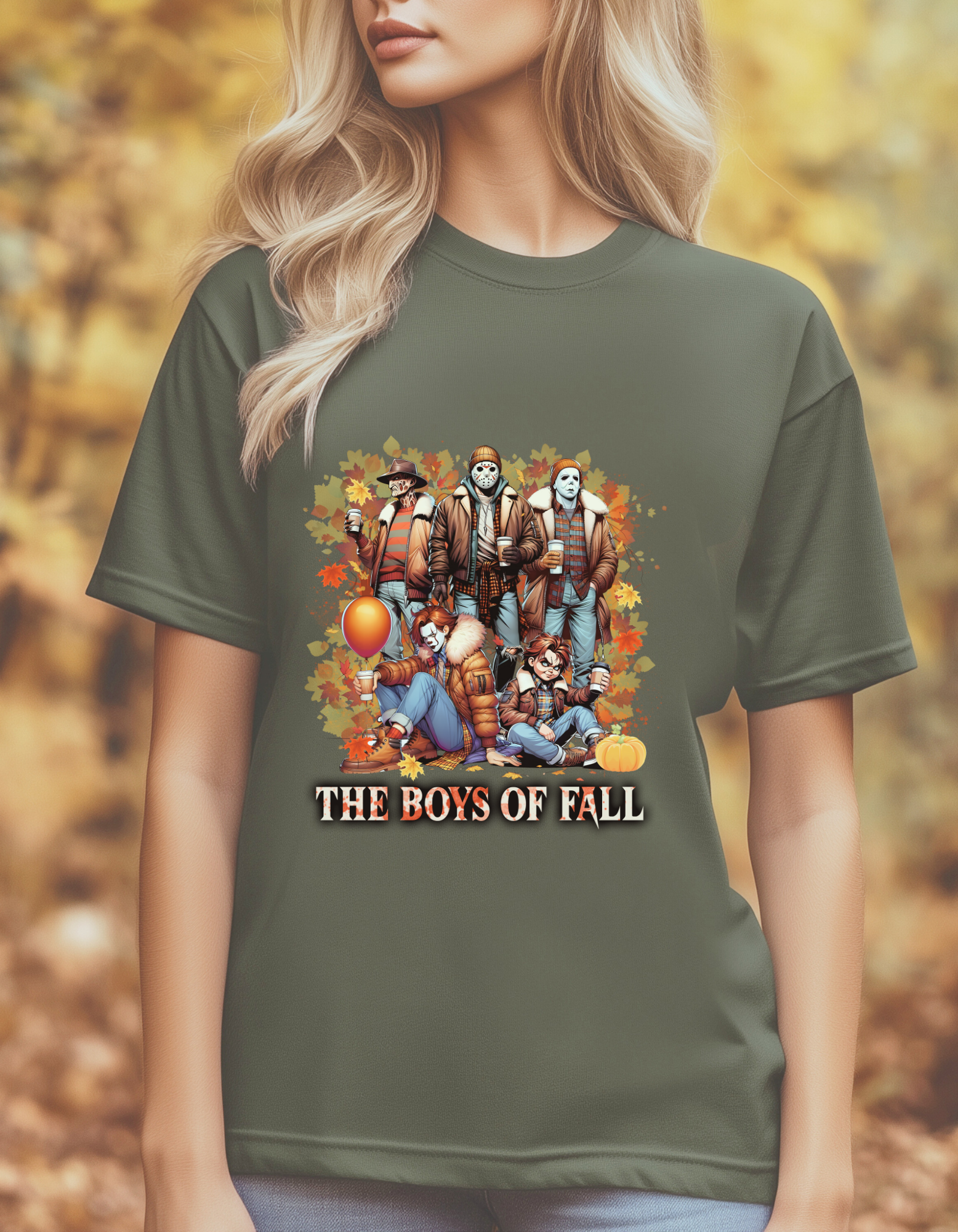 The Boys of Fall Horror Tee-Themed Unisex Tee - The Boys of Fall, Autumn Shirt, Halloween T-Shirt, Cozy Fall Apparel, Unisex Graphic Tee