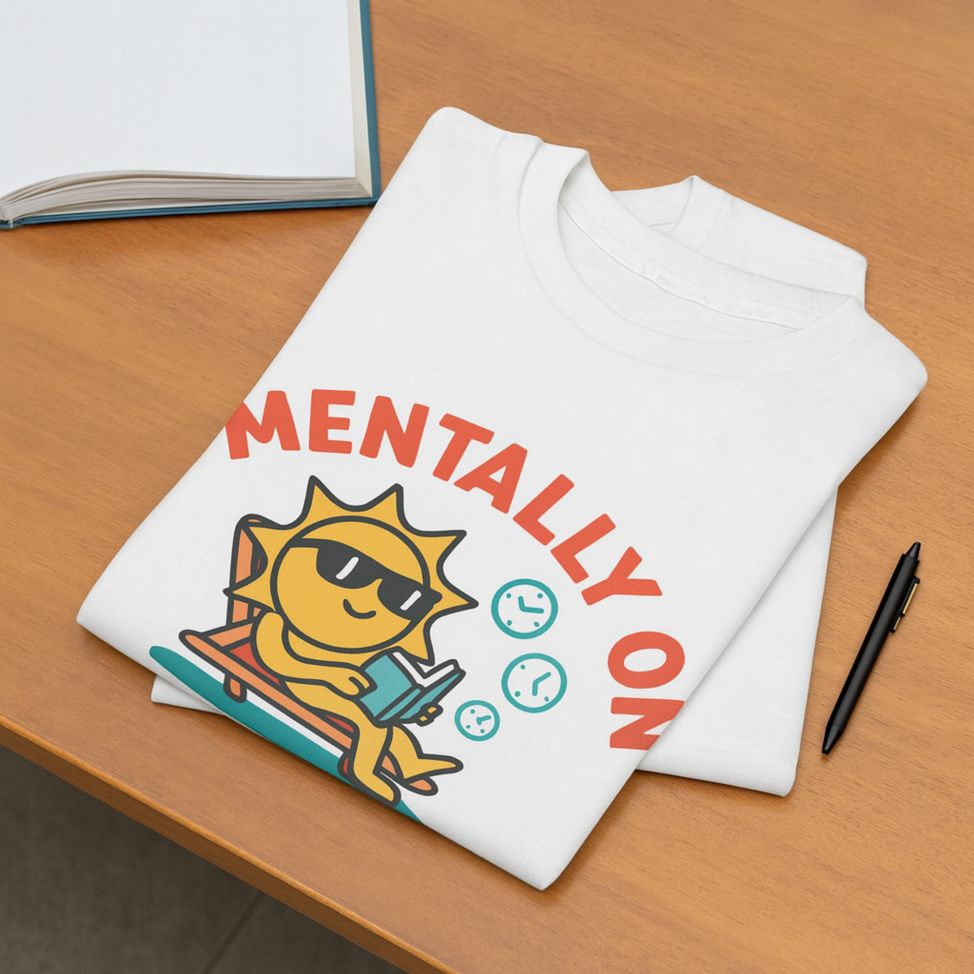 Mentally on Summer Break T Shirt | Funny Summer Vacation Tee | Casual Beachwear Graphic Shirt | Relaxed Teacher And Student Gift product thumbnail image Mentally on Summer Break T Shirt | Funny Summer Vacation Tee | Casual Beachwear Graphic Shirt | Relaxed Teacher And Student Gift product thumbnail image