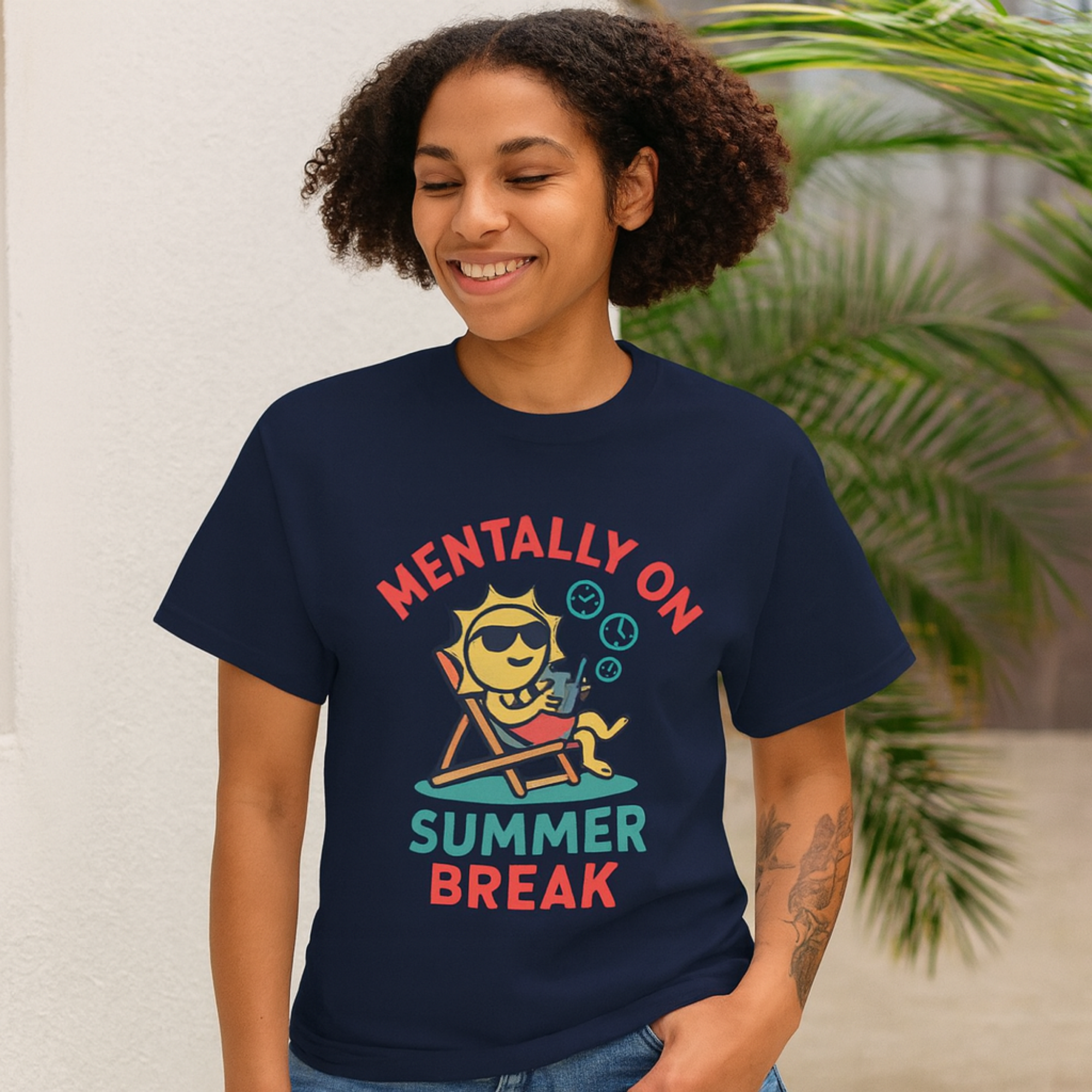 Mentally on Summer Break T Shirt | Funny Summer Vacation Tee | Casual Beachwear Graphic Shirt | Relaxed Teacher And Student Gift product thumbnail image Mentally on Summer Break T Shirt | Funny Summer Vacation Tee | Casual Beachwear Graphic Shirt | Relaxed Teacher And Student Gift product thumbnail image