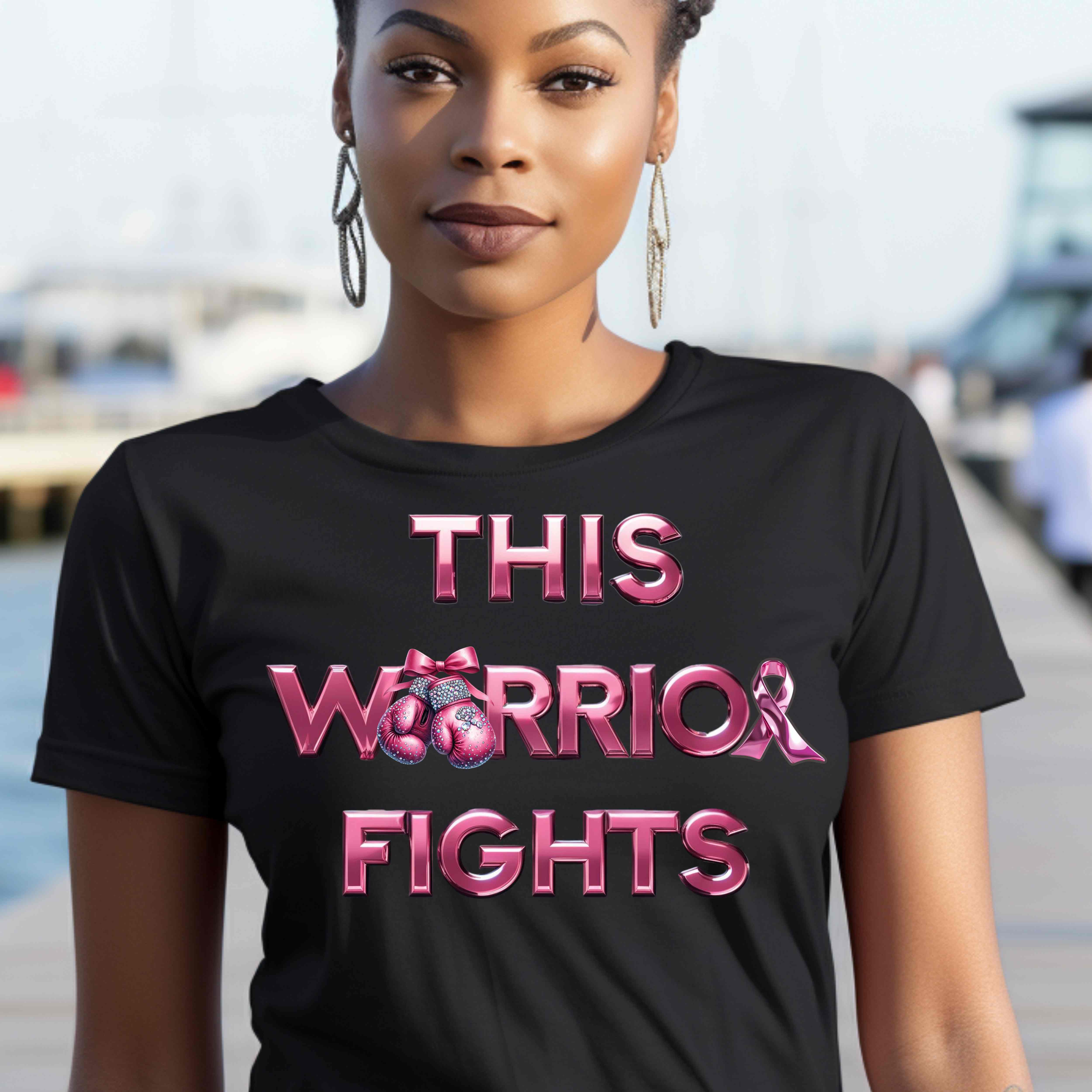 Cancer Awareness Warrior T-Shirt, Unisex Softstyle Tee, Support for Fighters, Gift for Cancer Survivors, Pink Ribbon Shirt product thumbnail image