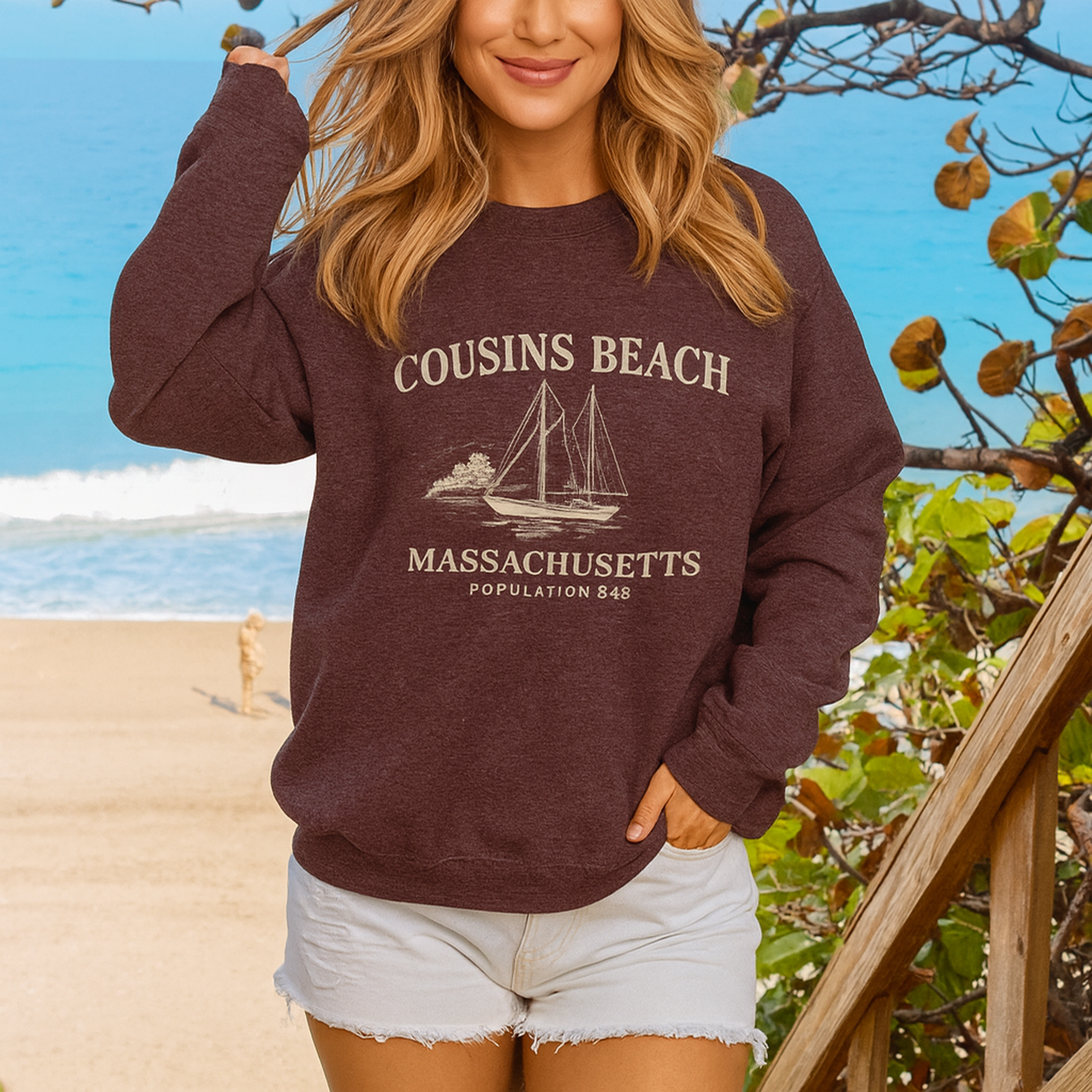 Cousins Beach Massachusetts Unisex Heavy Sweatshirt | The Summer I Turned Pretty