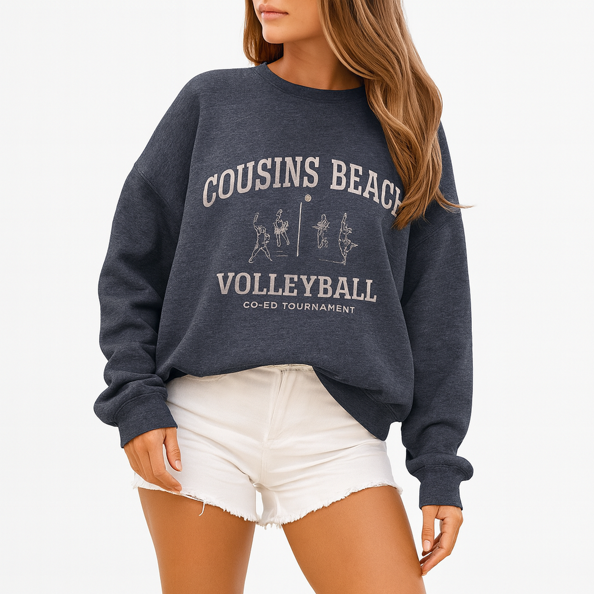 Cousins Beach Volleyball Sweatshirt The Summer I Turned Pretty Heavy Blend k Cousins Beach Volleyball Sweatshirt The Summer I Turned Pretty Heavy Blend k