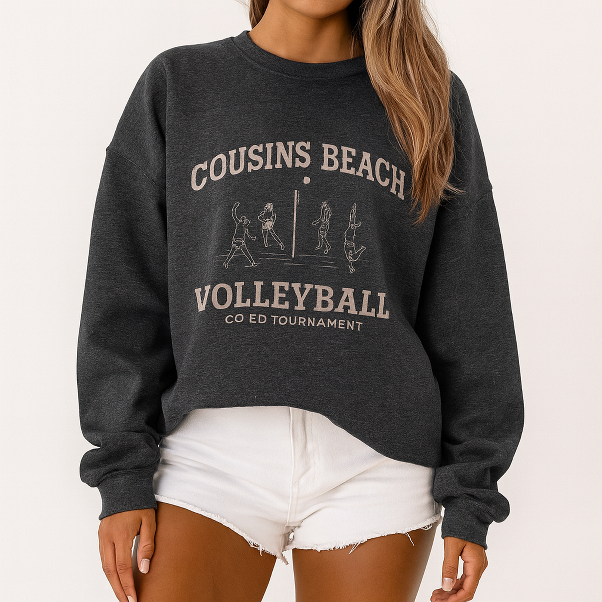 Cousins Beach Volleyball Sweatshirt  The Summer I Turned Pretty Heavy Blend k product thumbnail image