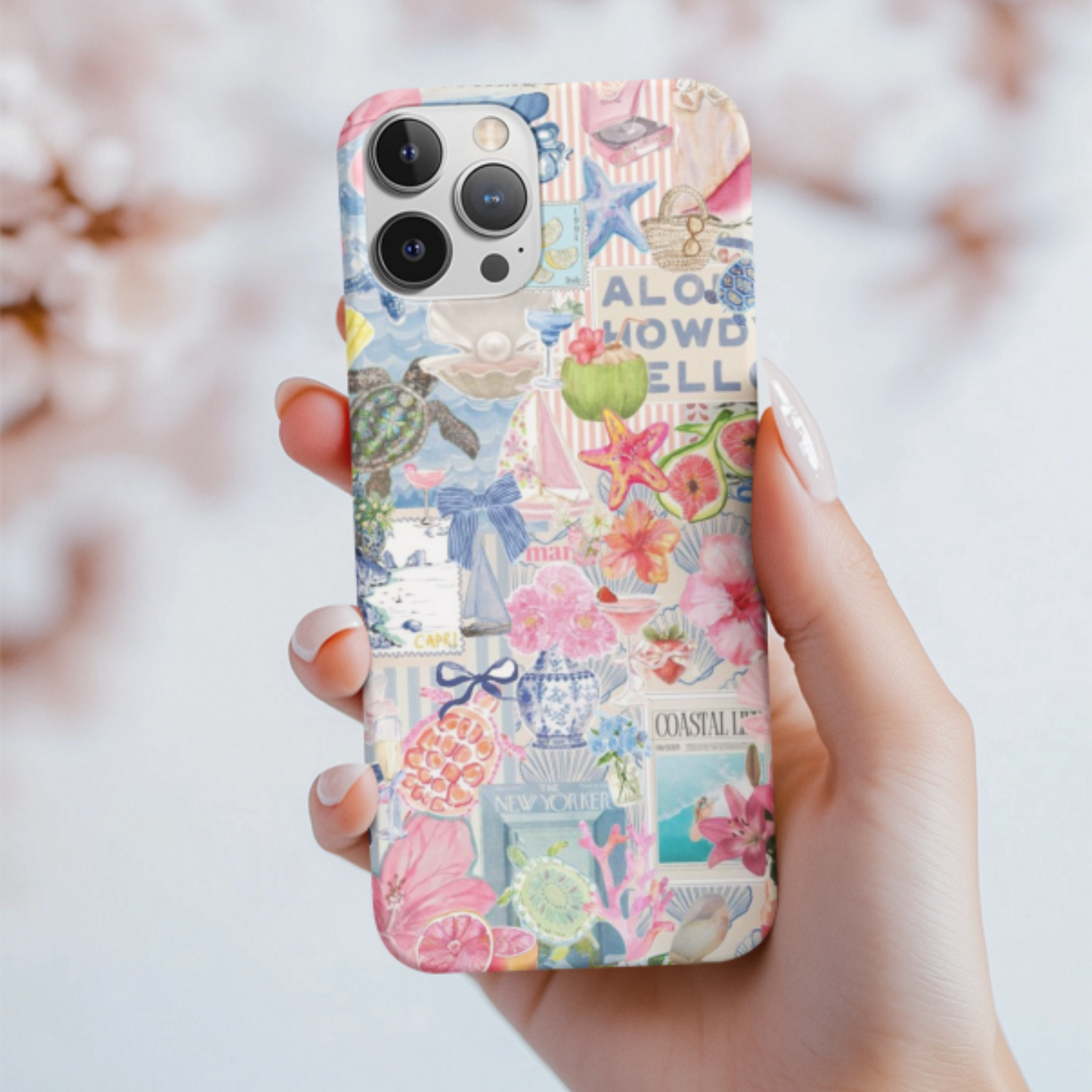 Phone Cases - Whimsical Summer Beach Design, for her, gift