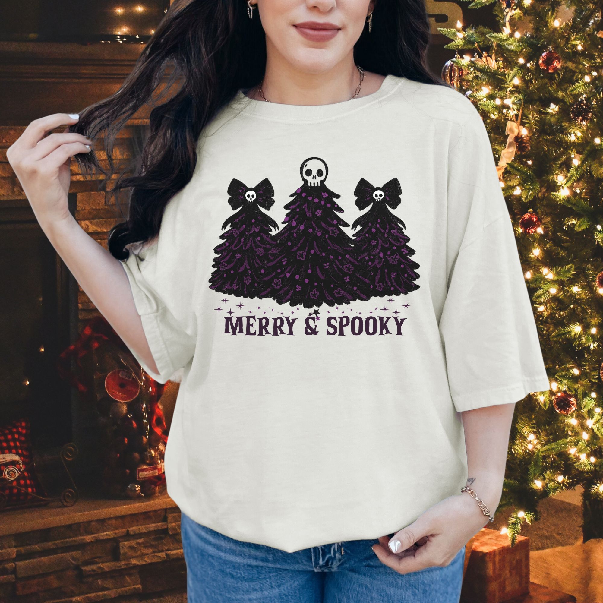 Merry and Spooky Christmas T-Shirt product thumbnail image