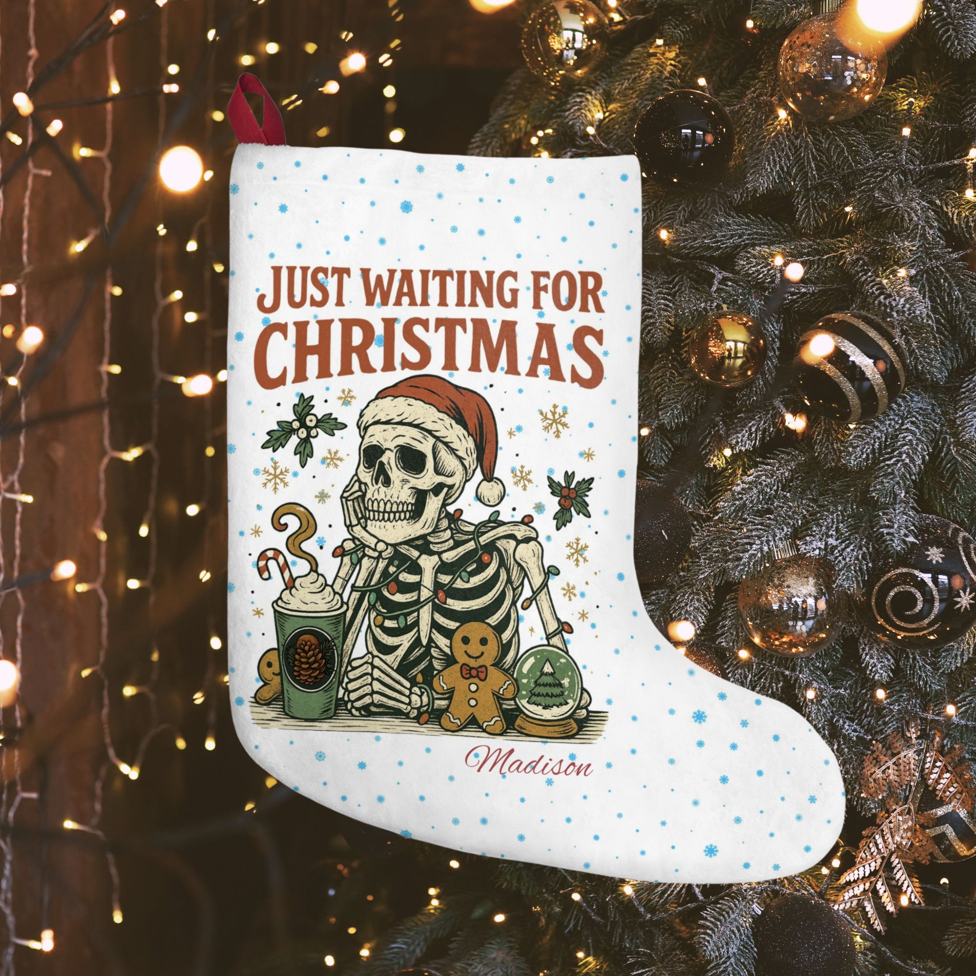 Personalized Skeleton Stocking product thumbnail image