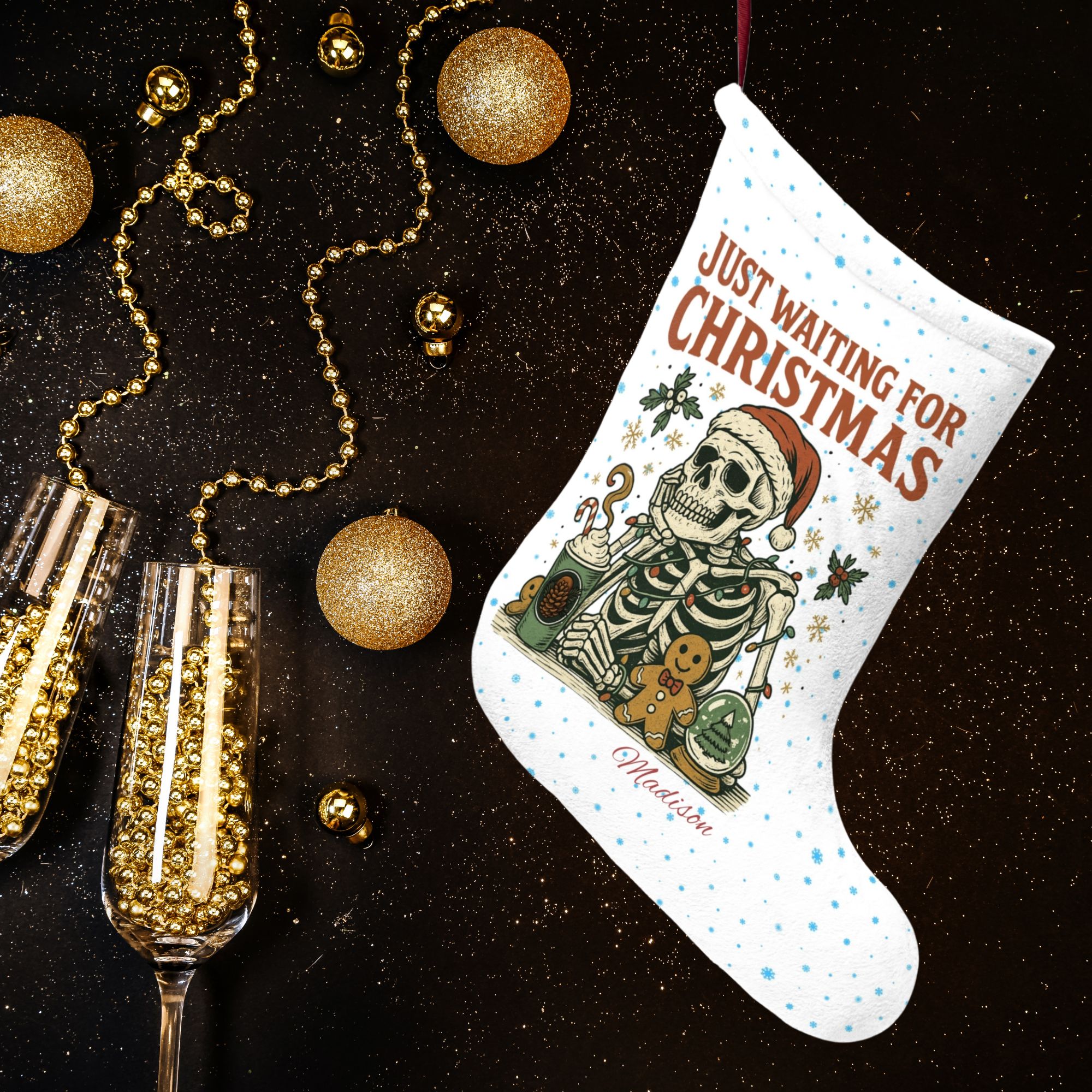 Personalized Skeleton Stocking product thumbnail image