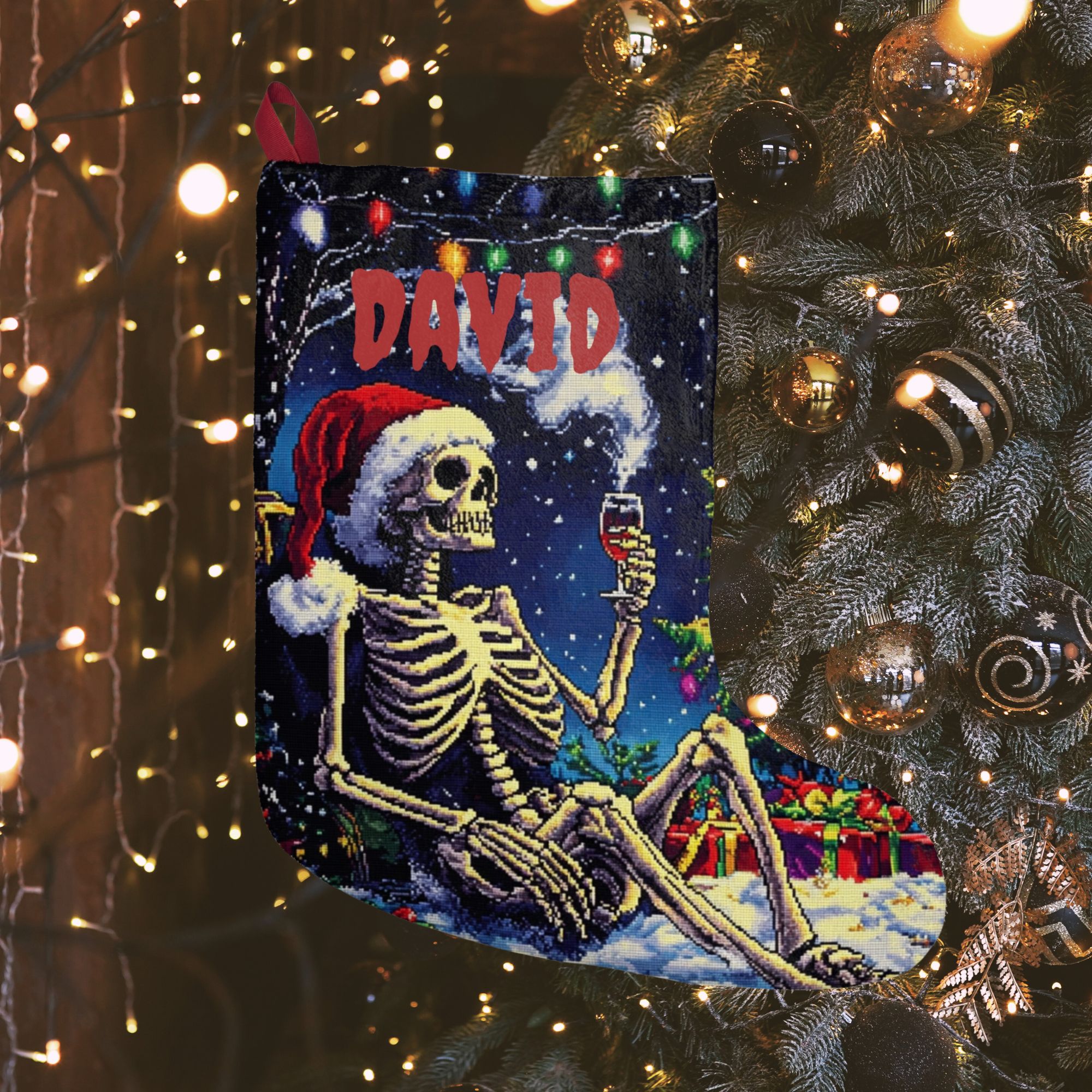 Skeleton Stocking