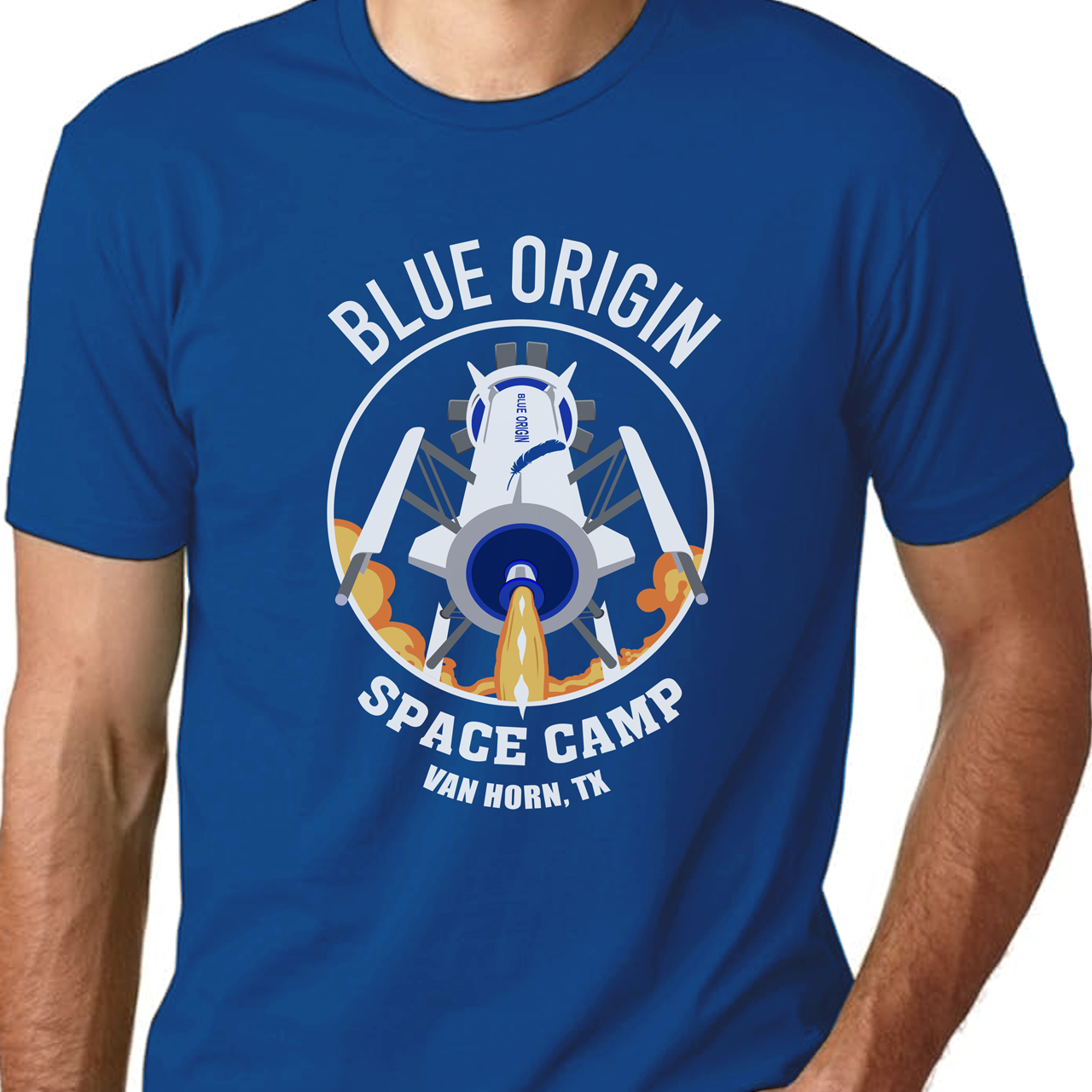 Blue Origin Space Camp Unisex Cotton Crew Tee product thumbnail image Blue Origin Space Camp Unisex Cotton Crew Tee product thumbnail image