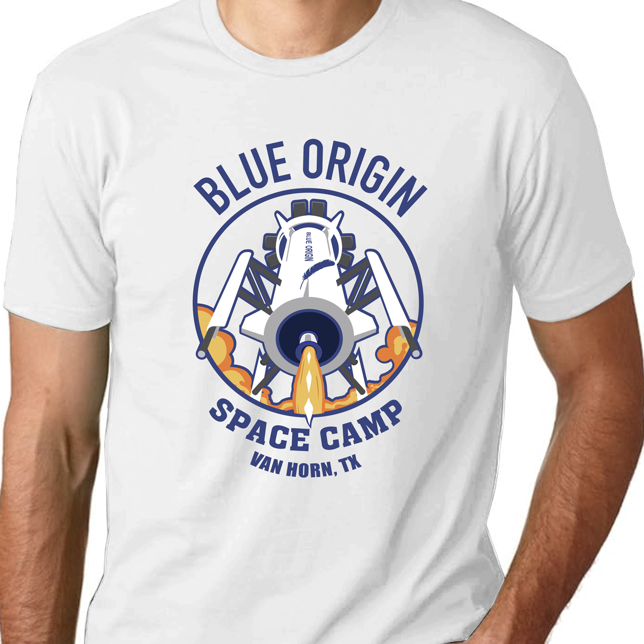 Blue Origin Space Camp Unisex Cotton Crew Tee product thumbnail image Blue Origin Space Camp Unisex Cotton Crew Tee product thumbnail image