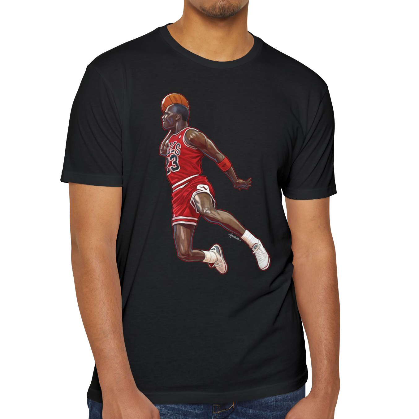 Michael Jordan T-shirt, NBA Fan Gift, Sports Tee, Basketball Apparel, Chicago Bulls Shirt