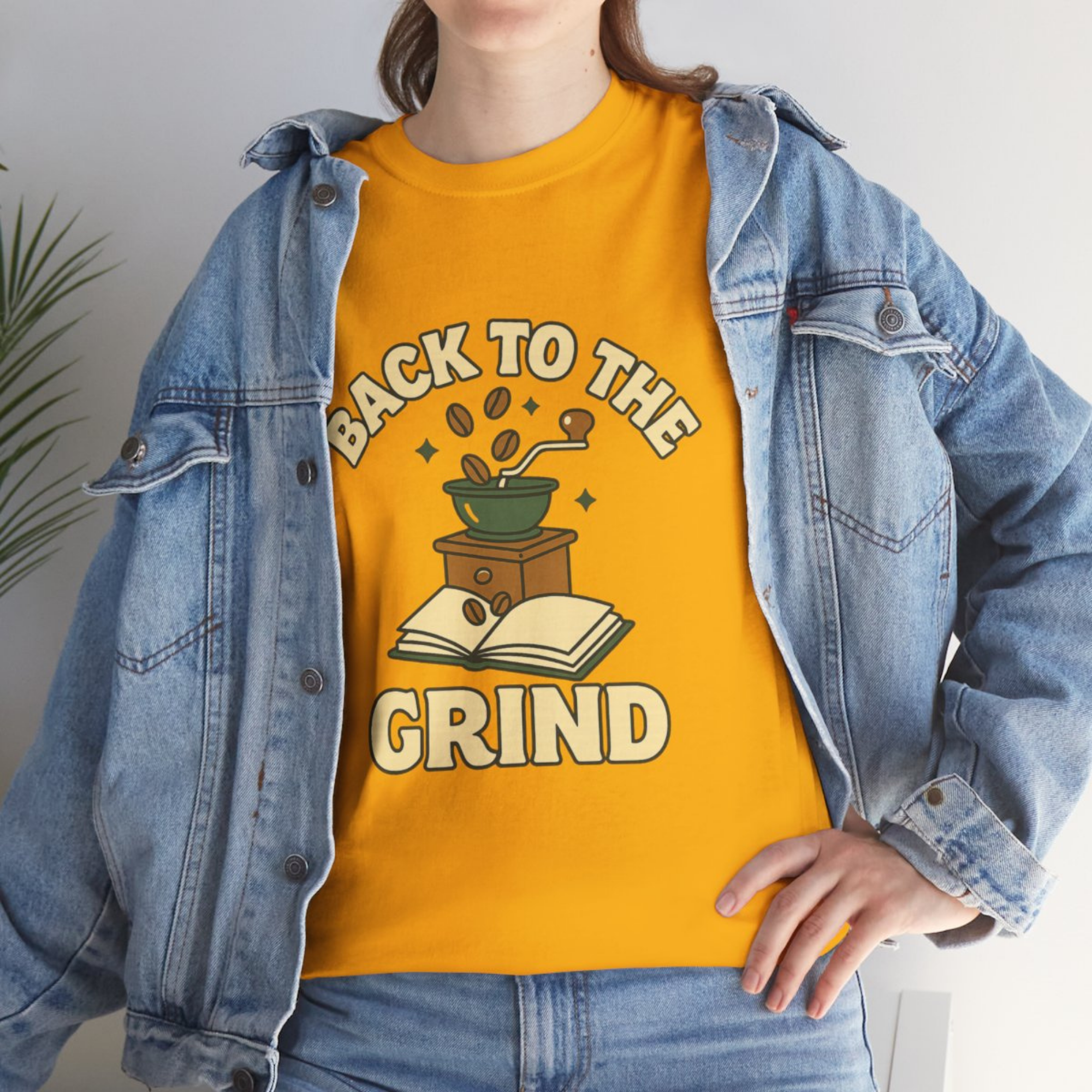 Back to the Grind Teacher T Shirt Coffee Grinder And Books Back to School Tee for Educators Students And Coffee Lovers Retro College Classroom Shirt product thumbnail image