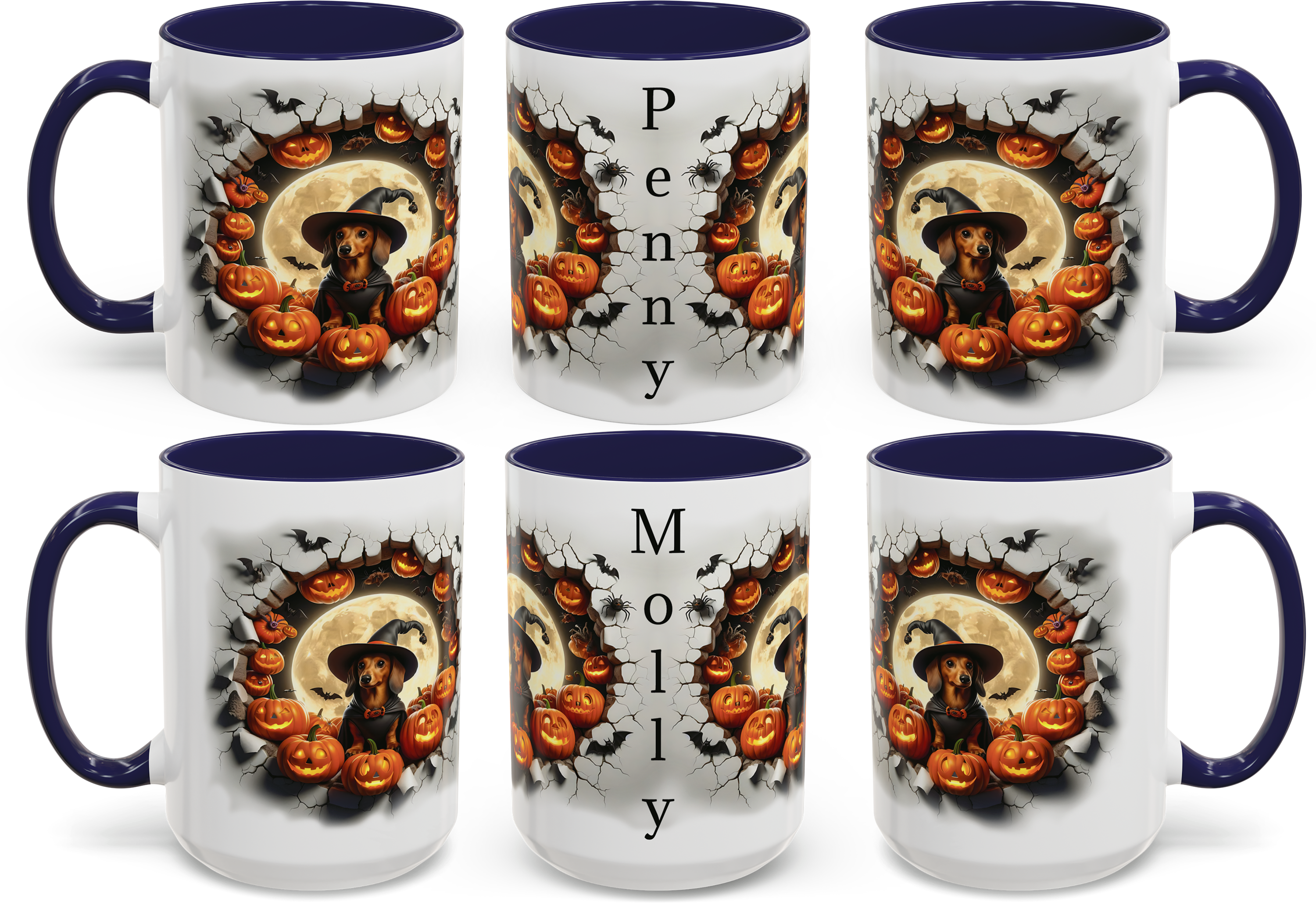 Halloween Dachshund Themed Coffee Mug, Halloween Mug, Personalized Trick or Treat Mug, Spooky Decor, Pumpkin Lover Gift, Dog Enthusiast Cup product thumbnail image Halloween Dachshund Themed Coffee Mug, Halloween Mug, Personalized Trick or Treat Mug, Spooky Decor, Pumpkin Lover Gift, Dog Enthusiast Cup product thumbnail image