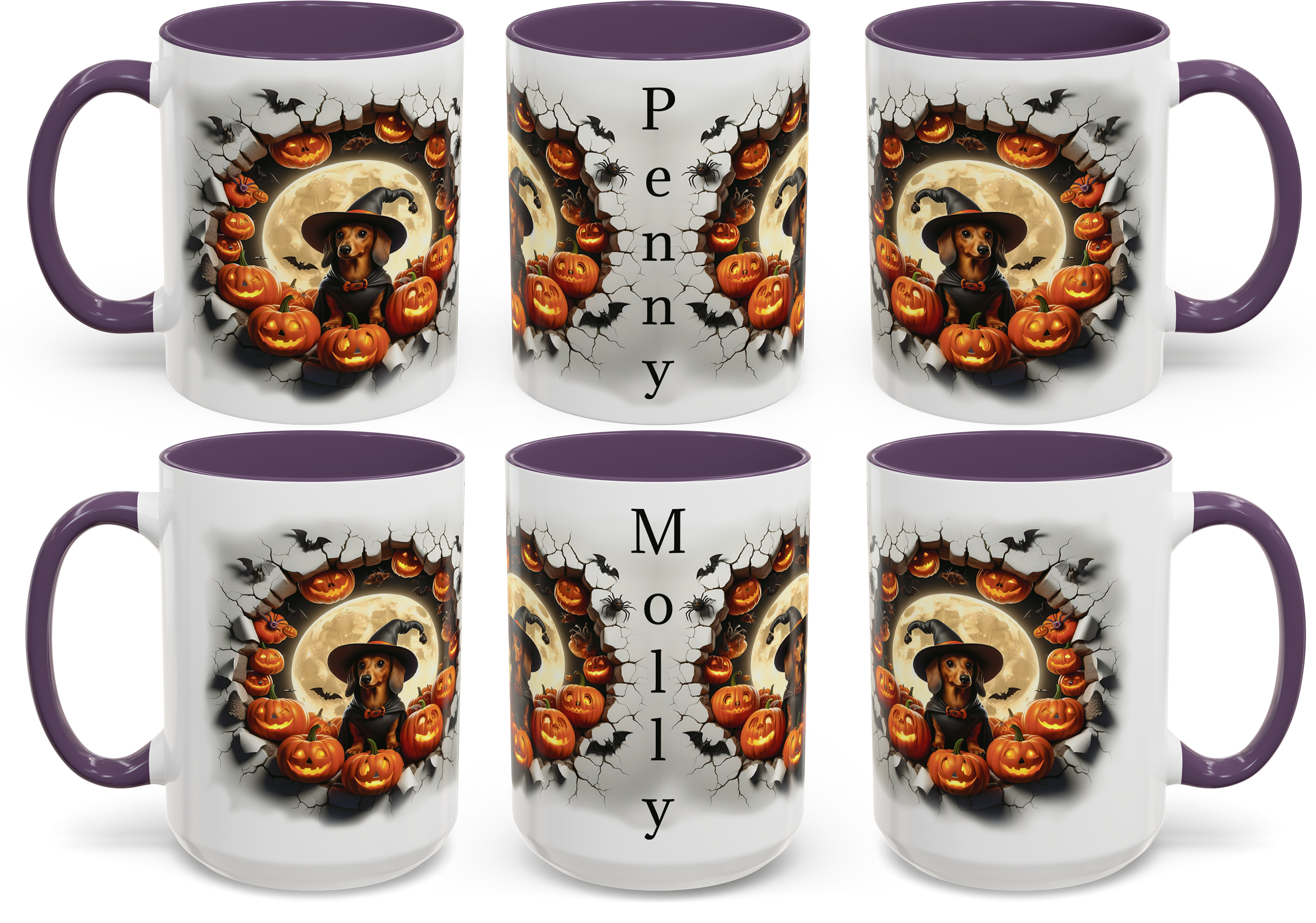 Halloween Dachshund Themed Coffee Mug, Halloween Mug, Personalized Trick or Treat Mug, Spooky Decor, Pumpkin Lover Gift, Dog Enthusiast Cup product thumbnail image Halloween Dachshund Themed Coffee Mug, Halloween Mug, Personalized Trick or Treat Mug, Spooky Decor, Pumpkin Lover Gift, Dog Enthusiast Cup product thumbnail image