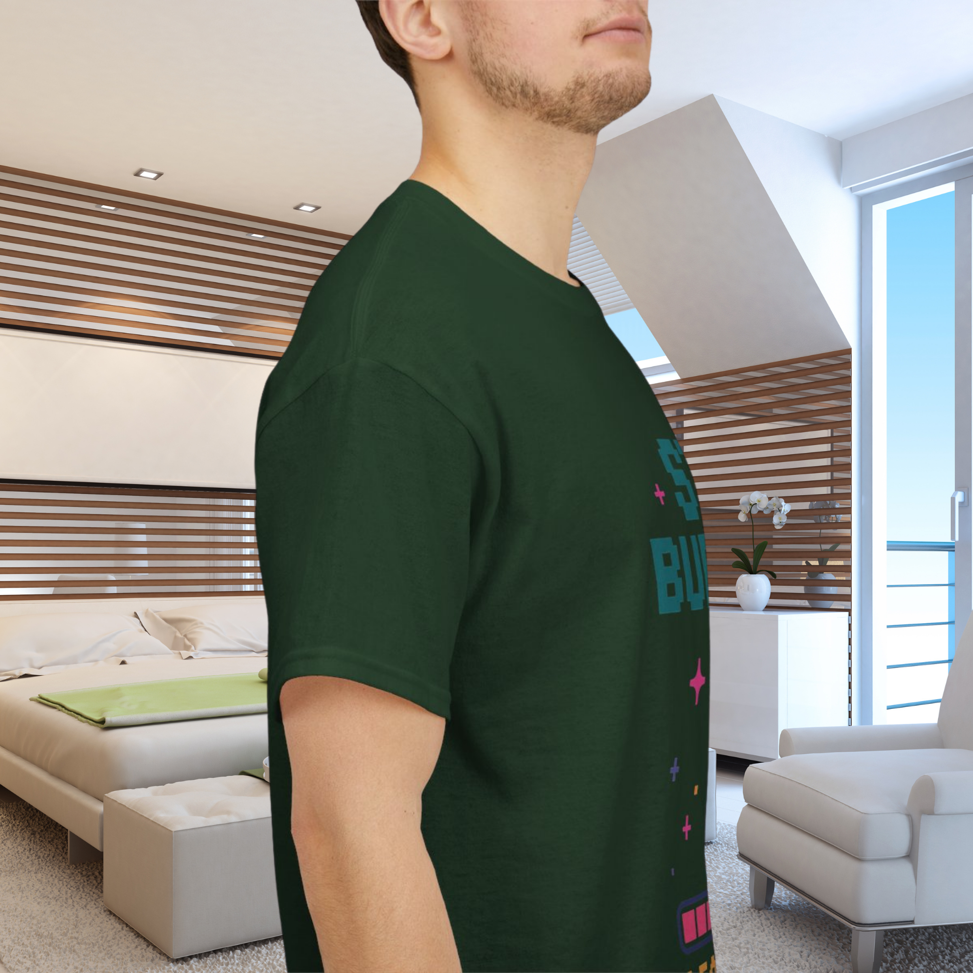 Cute Tech Humor Tee | Still Buffering Please Wait | Gift for Tech Lovers Geeky T Shirt Casual Wear Funny Shirt Innovation Gift product thumbnail image