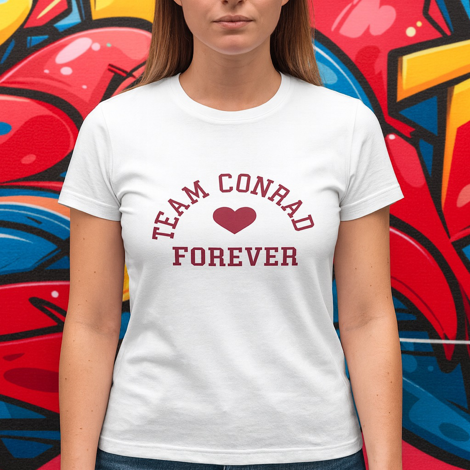 Team Conrad T-Shirt – “The Summer I Turned Pretty” – Women’s Fit – Cotton Tee Team Conrad T-Shirt – “The Summer I Turned Pretty” – Women’s Fit – Cotton Tee