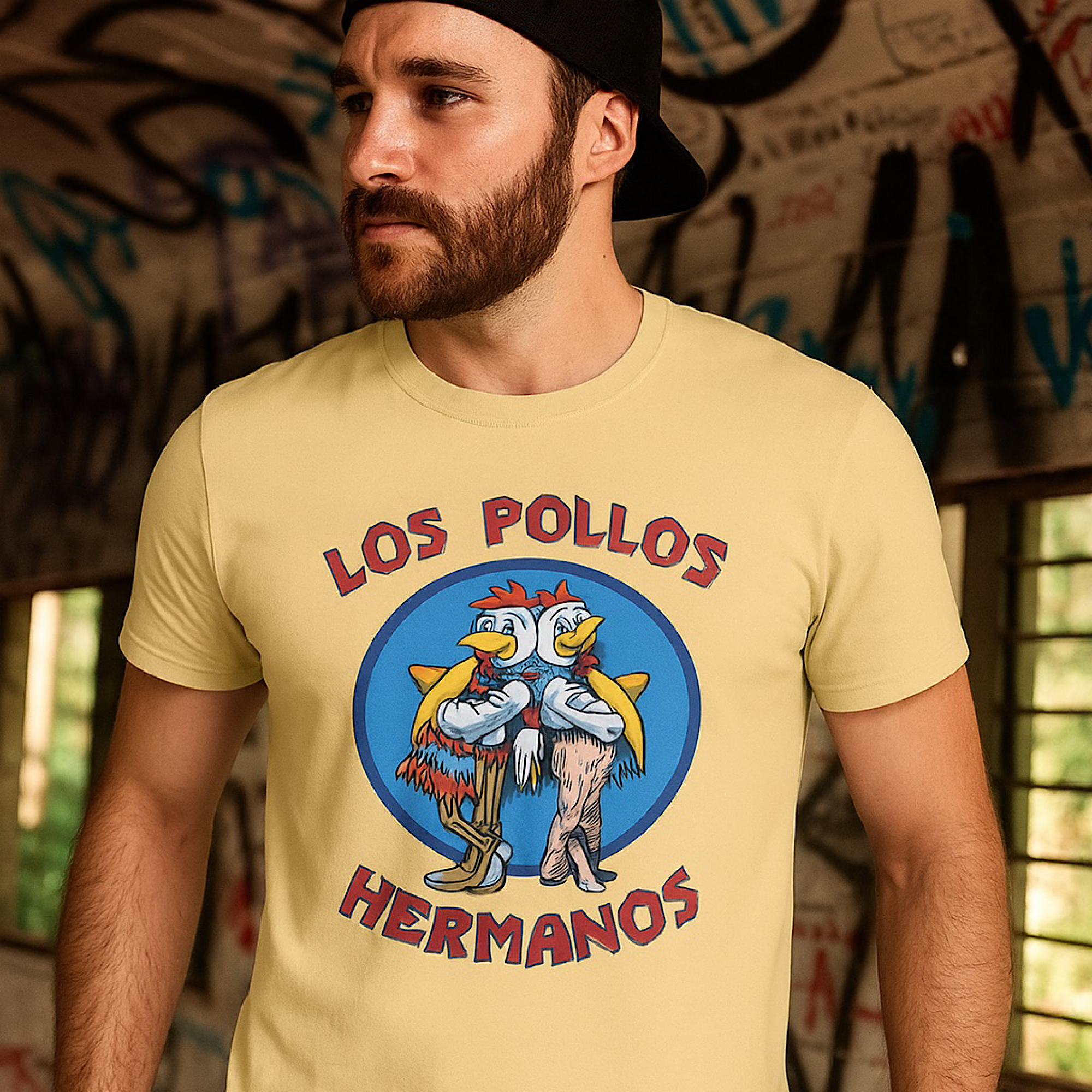 Los Pollos Hermanos T-Shirt Breaking Bad Better Call Saul Graphic Retro  Shirt