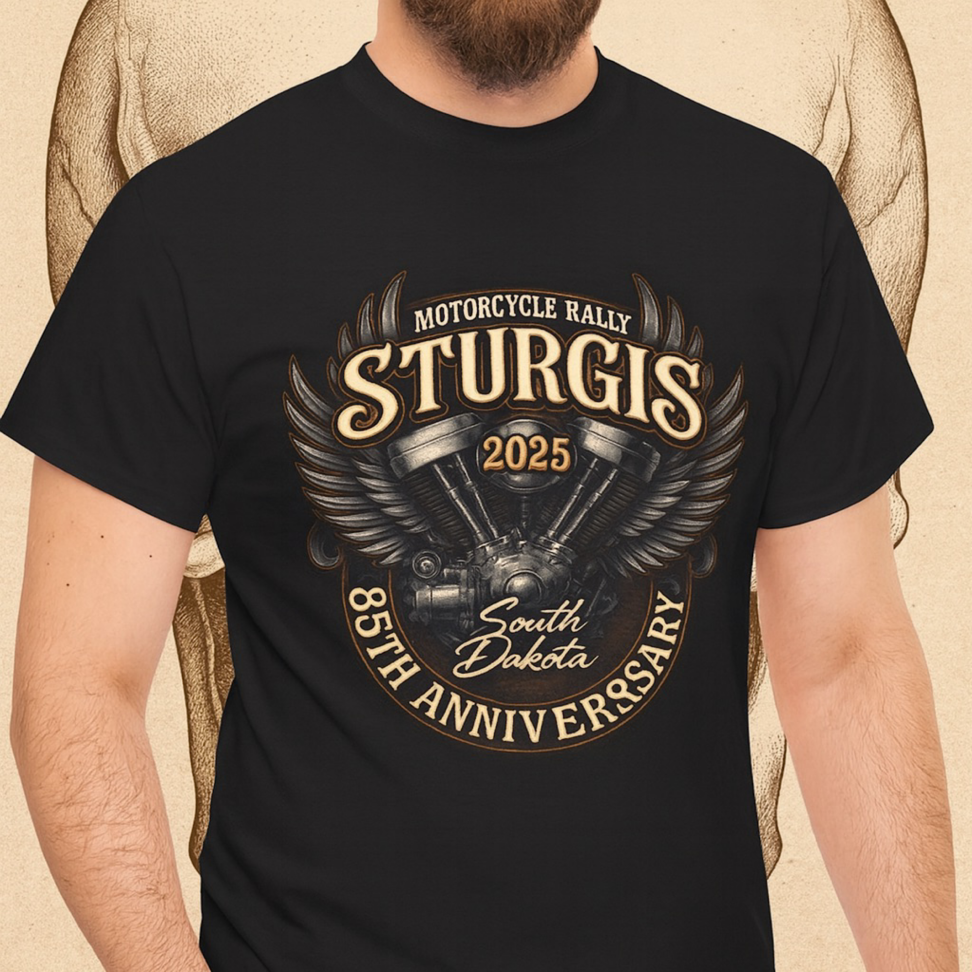 Sturgis 2025 85th Anniversary T-Shirt HD  – Motorcycle Rally South Dakota Tee