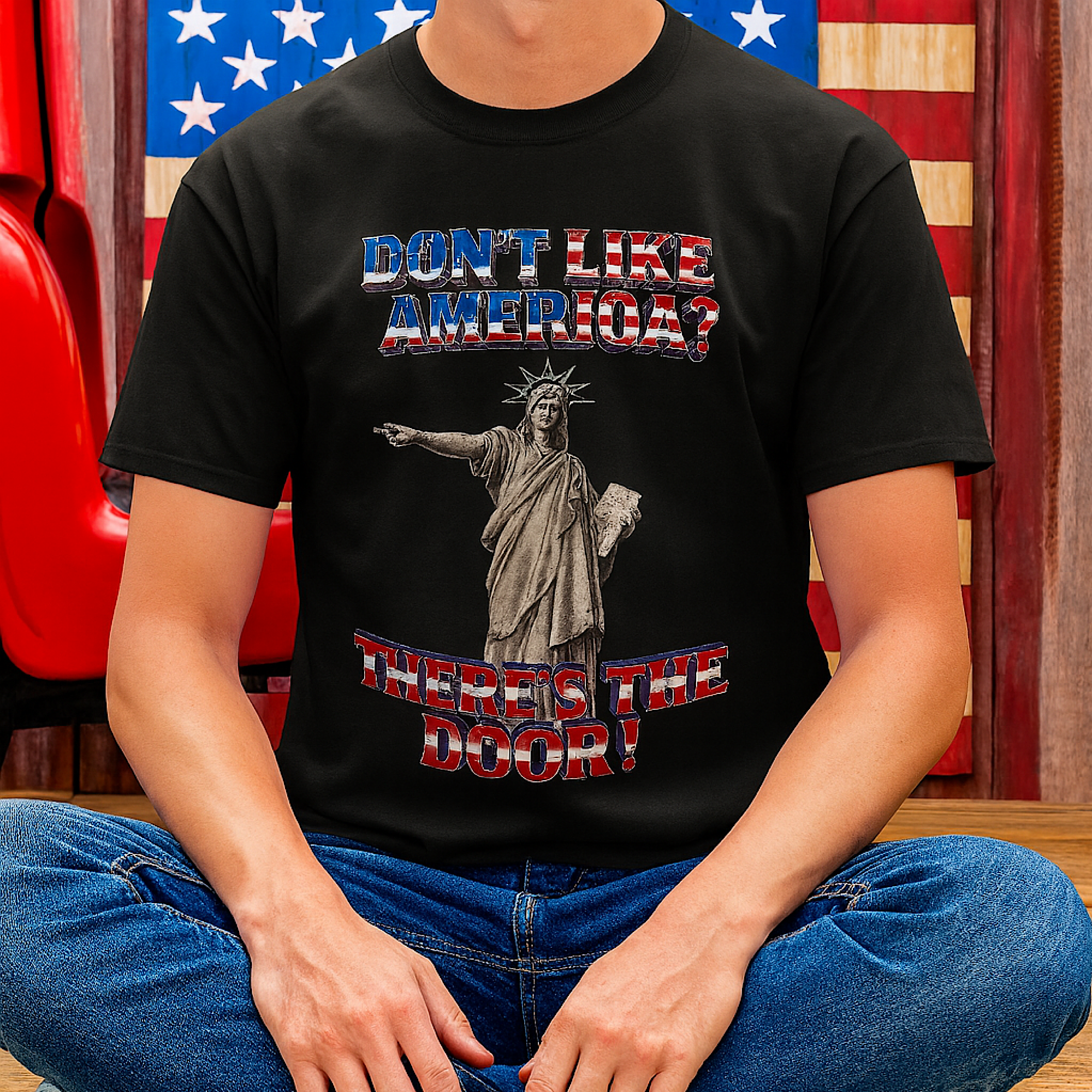 Don’t Like America Shirt – Patriotic USA Statue of Liberty Tee | Freedom 2A 
