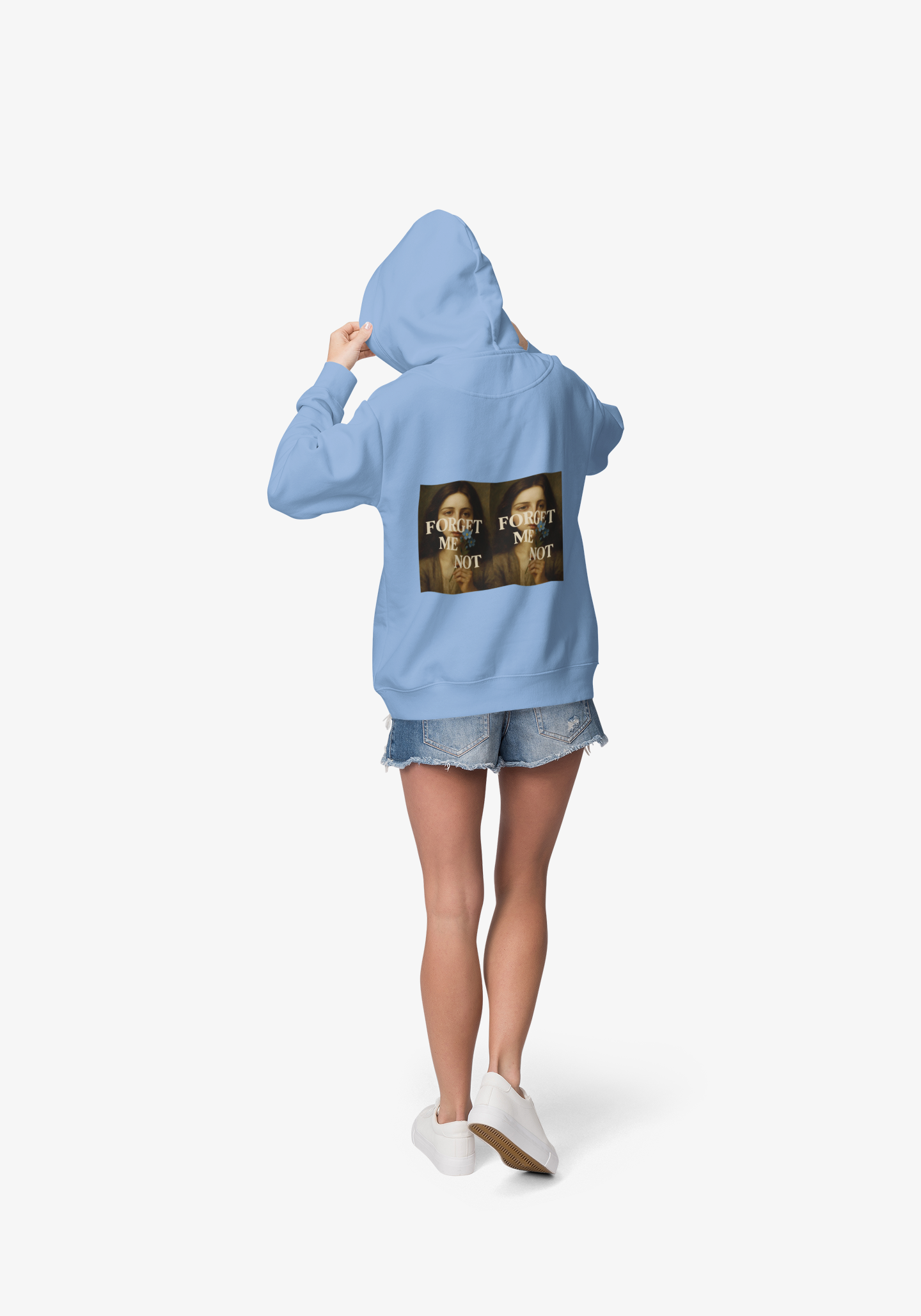 Memory Keeper Hoodie - Forget Me Not Design, Cozy Sweatshirt for Memories, Unique Gift for Friends, Thoughtful Apparel for Remembrance, product thumbnail image