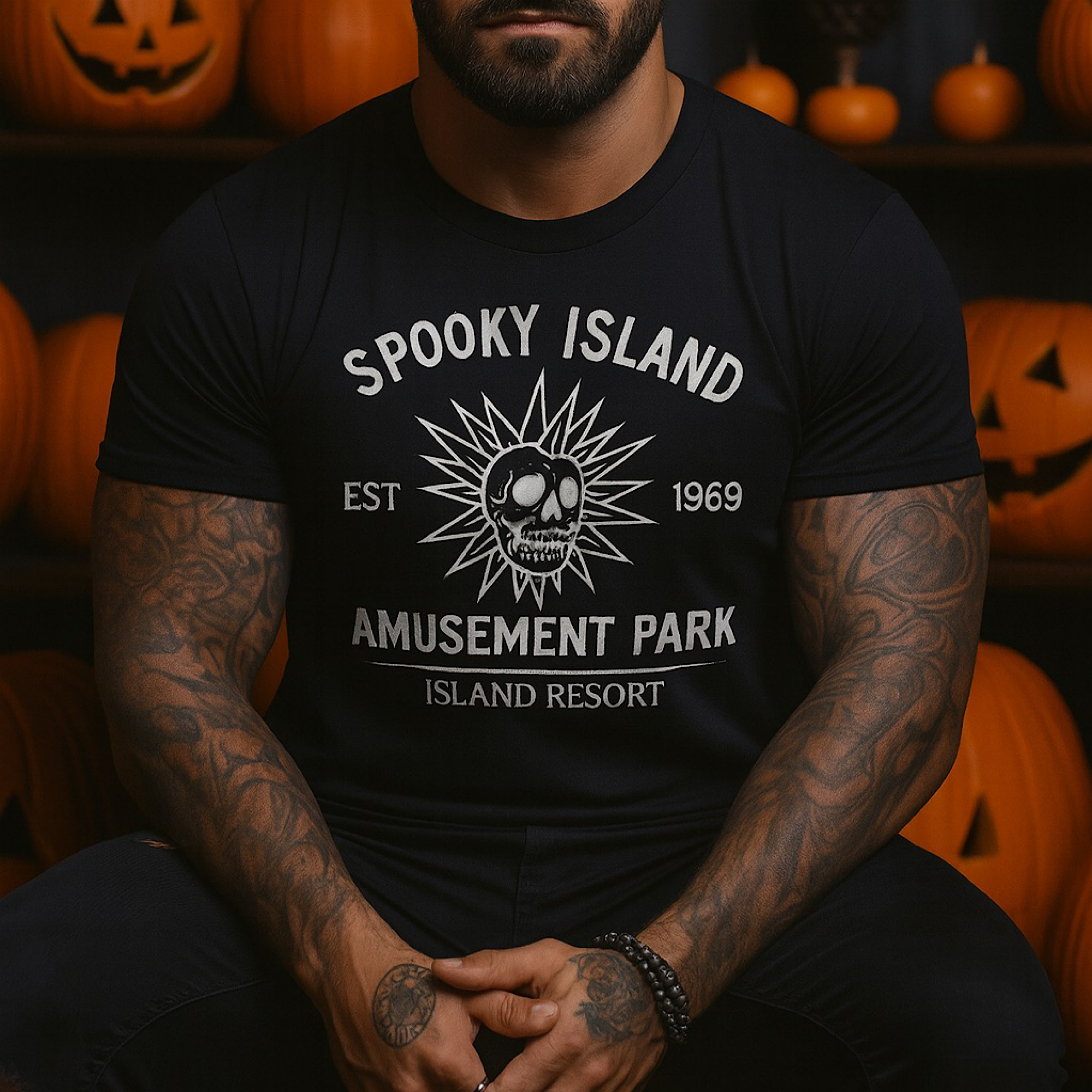 Spooky Island Amusement Park Shirt Summerween Halloween Resort Te