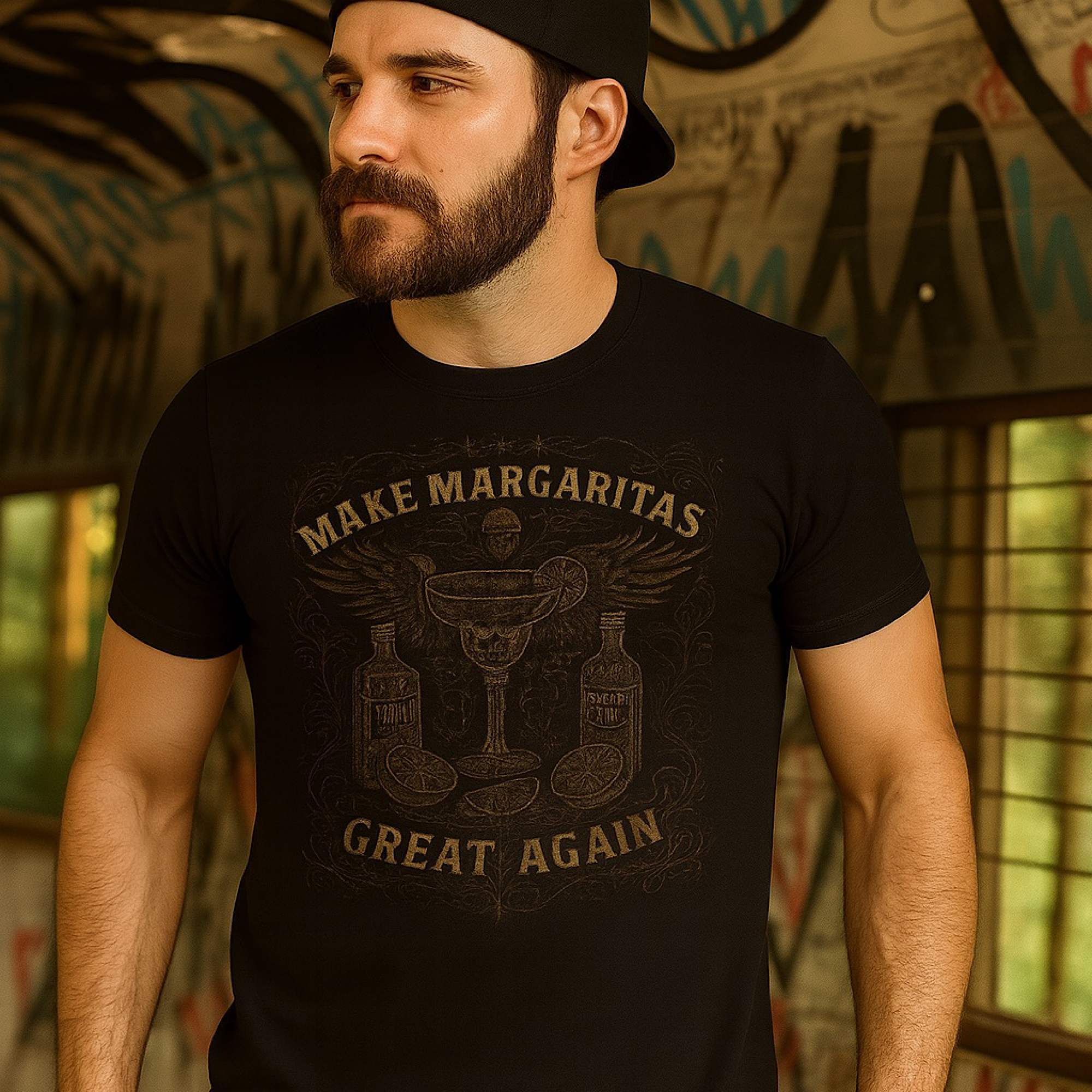Make Margaritas Great Again T-Shirt – Vintage Tequila Lime Drinking Tee