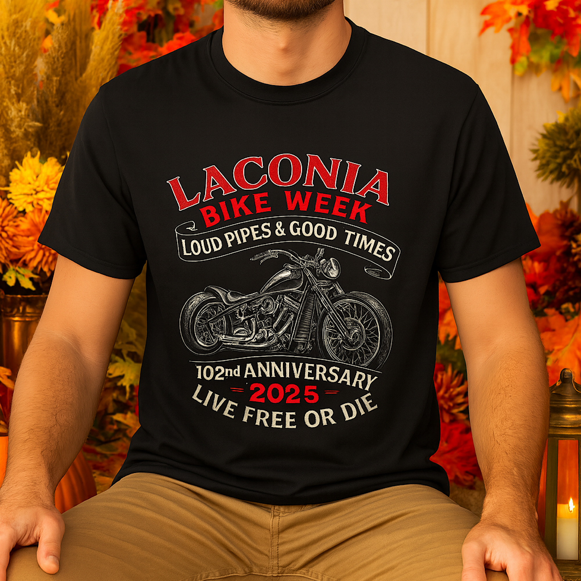Laconia Bike Week 2025 Shirt – 102nd Anniversary Biker Tee, Loud Pipes Ride NH Laconia Bike Week 2025 Shirt – 102nd Anniversary Biker Tee, Loud Pipes Ride NH