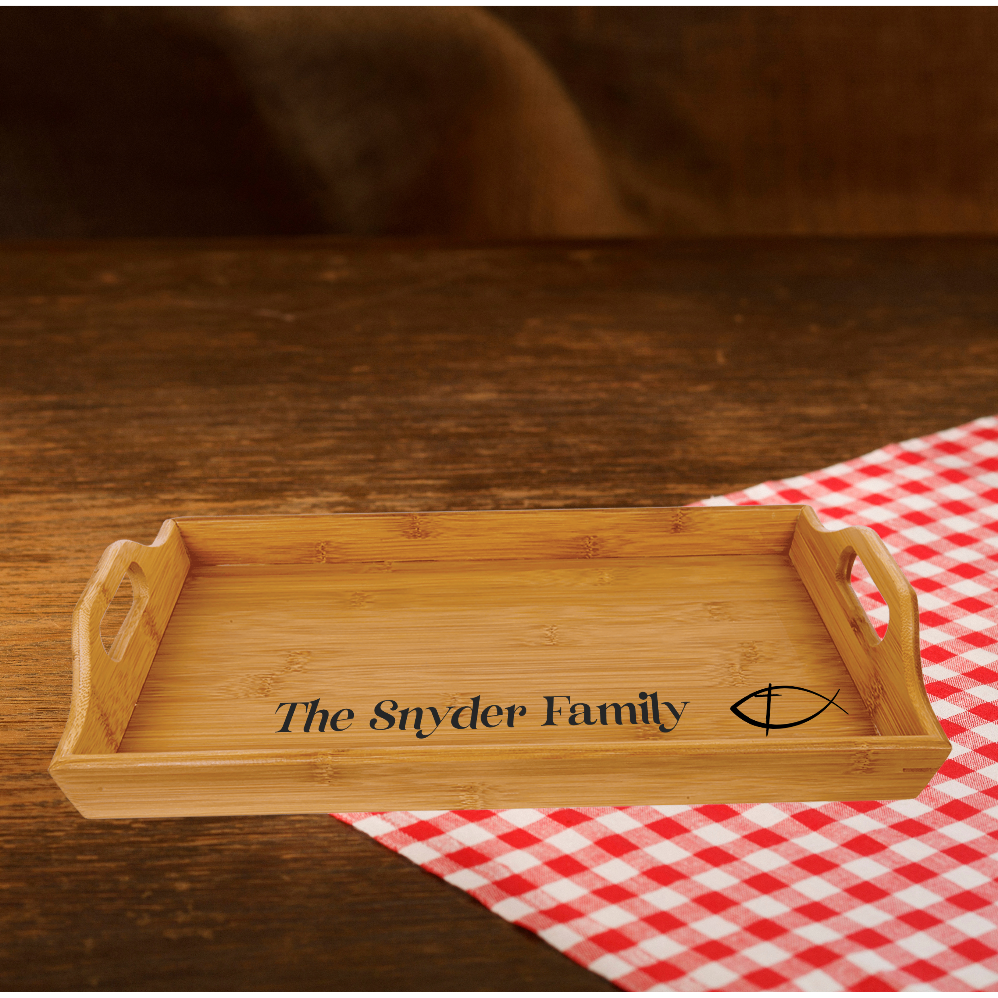FCR Bamboo Serving Tray Personalized product thumbnail image FCR Bamboo Serving Tray Personalized product thumbnail image