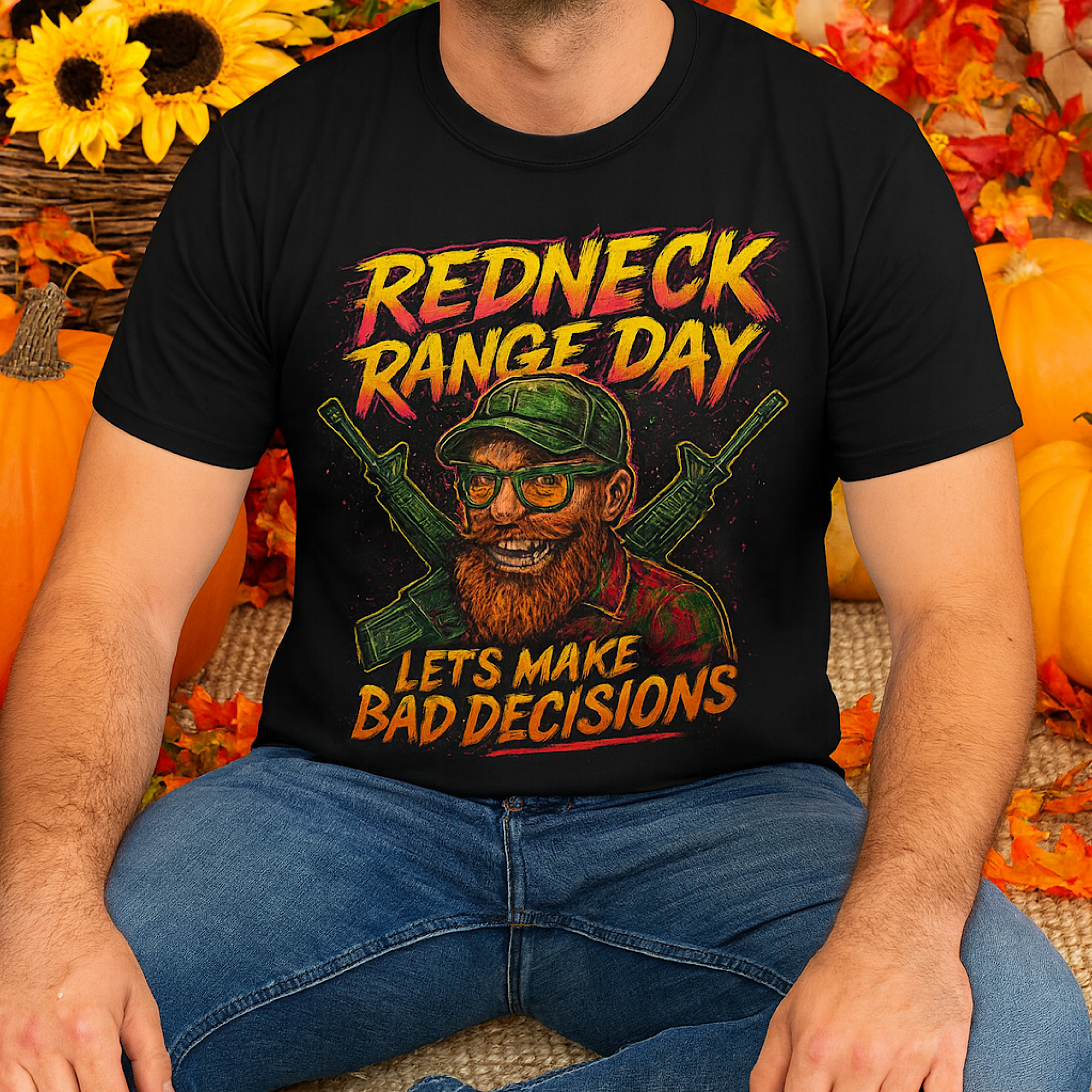 Redneck Range Day T-Shirt – Funny “Let’s Make Bad Decisions” Gun Enthusiast Tee