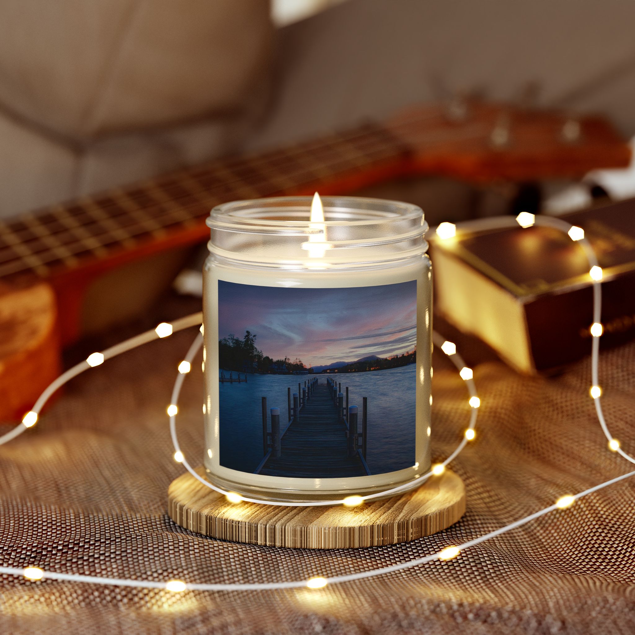 Candle, Sunrise at Lake George, Coconut Apricot Wax product thumbnail image