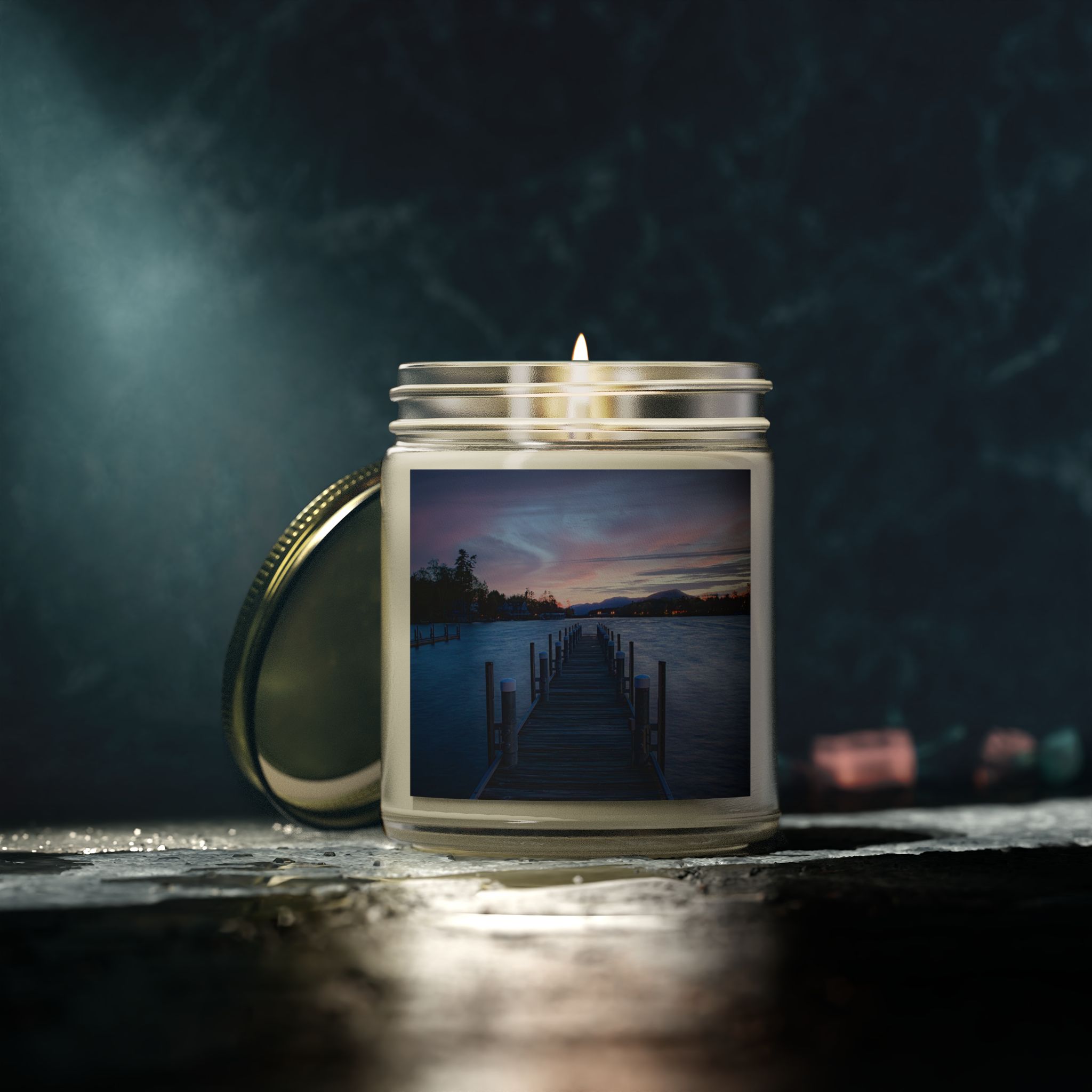 Candle, Sunrise at Lake George, Coconut Apricot Wax product thumbnail image