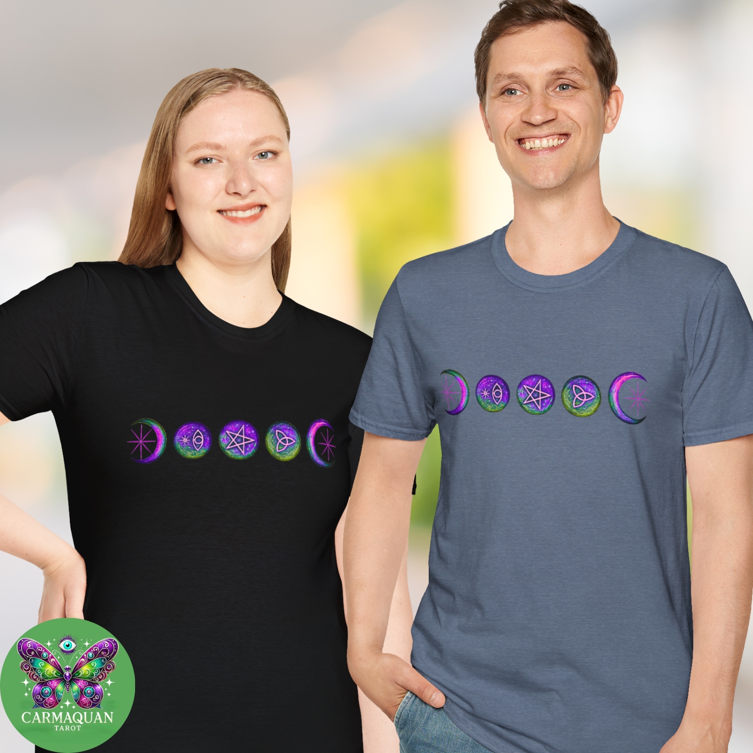Mystical Moon Phase Tee – Boho Celestial Graphic Shirt, Witchy Unisex Softstyle, Astrology Gift product thumbnail image Mystical Moon Phase Tee – Boho Celestial Graphic Shirt, Witchy Unisex Softstyle, Astrology Gift product thumbnail image