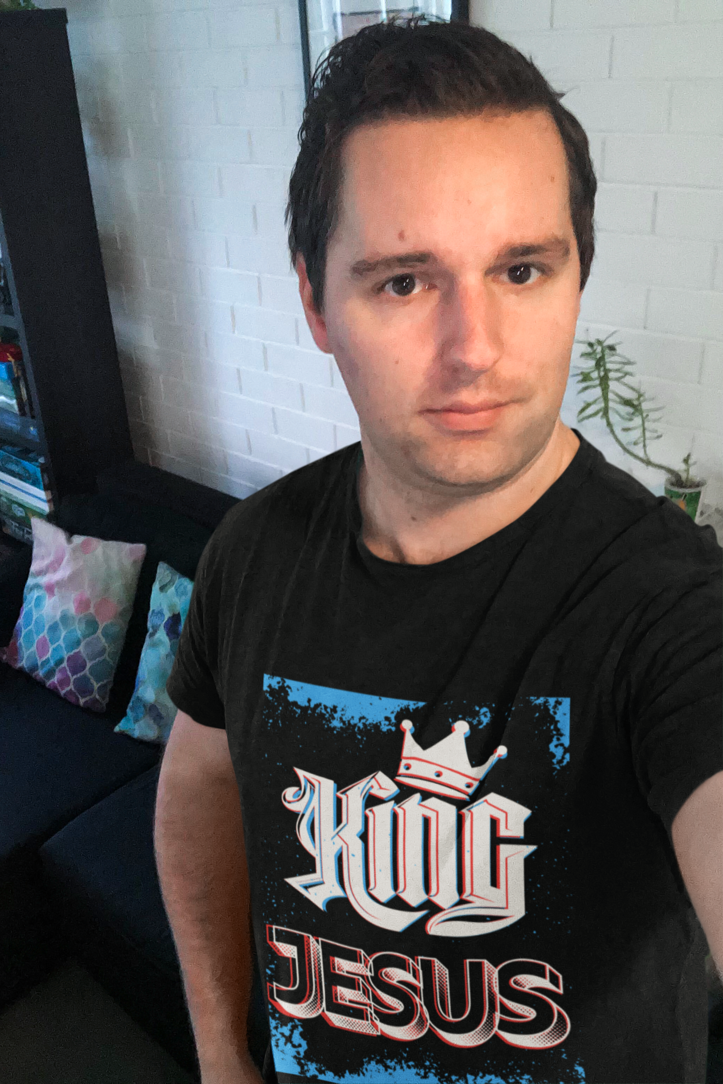 KING JESUS- Unisex Softstyle T-Shirt product thumbnail image