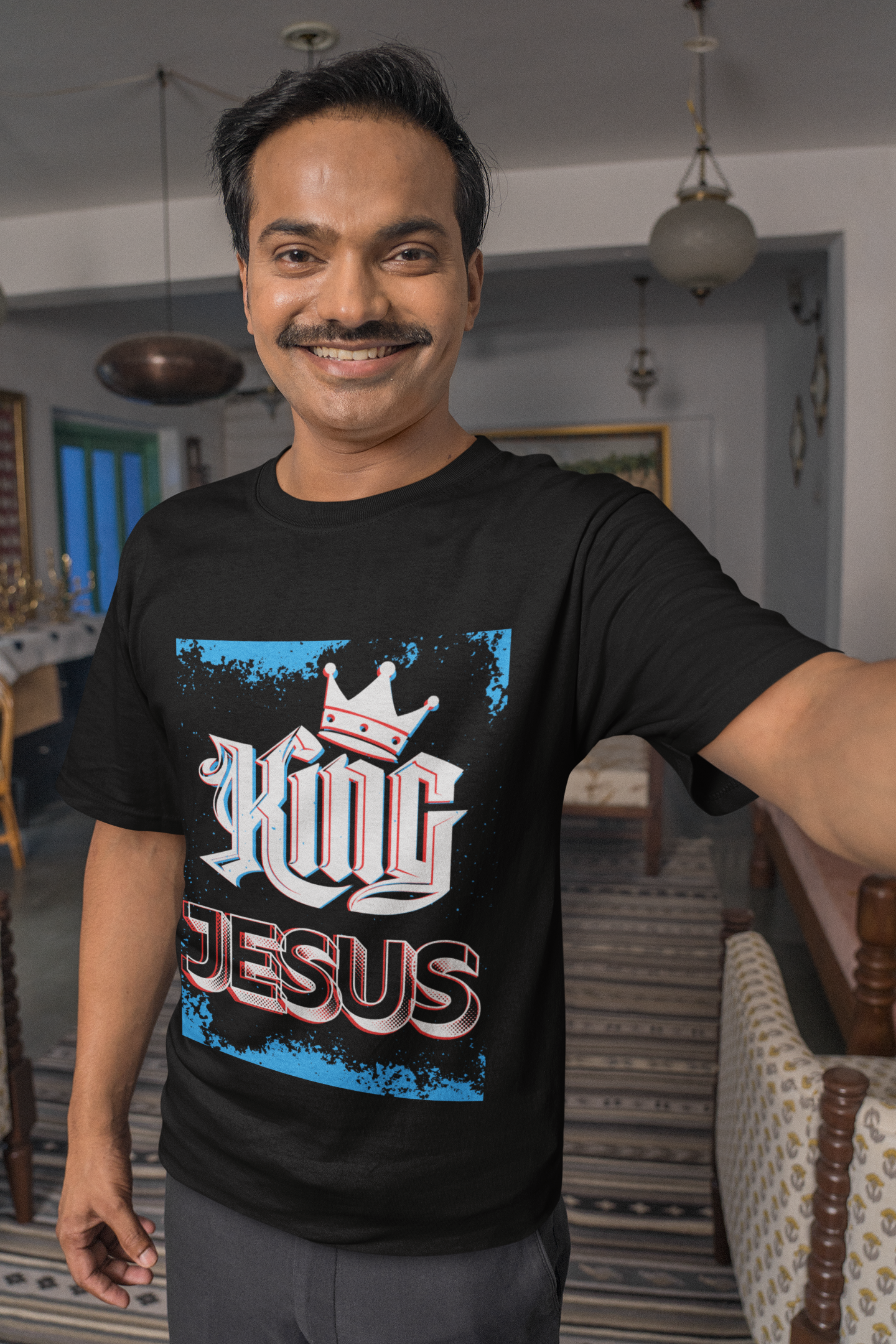 KING JESUS- Unisex Softstyle T-Shirt product thumbnail image
