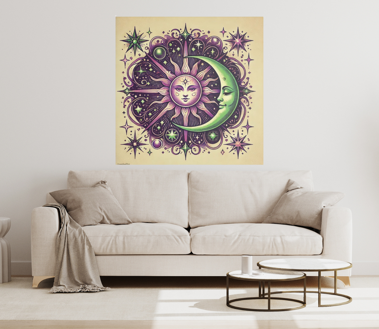 Cosmic Sun and Moon Canvas Print – Celestial Wall Art, Astrology Decor, Boho Spiritual Home Gift product thumbnail image Cosmic Sun and Moon Canvas Print – Celestial Wall Art, Astrology Decor, Boho Spiritual Home Gift product thumbnail image