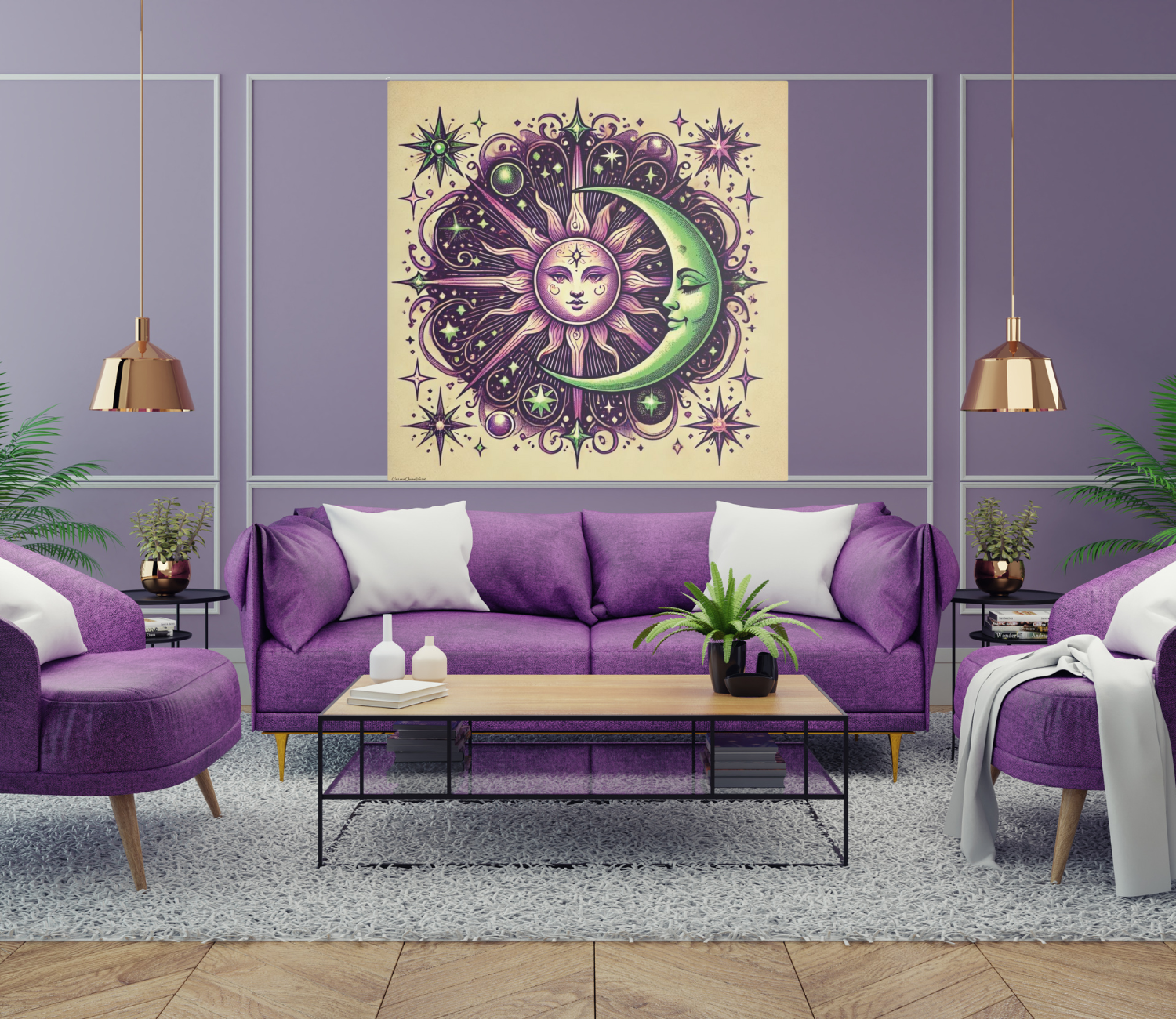 Cosmic Sun and Moon Canvas Print – Celestial Wall Art, Astrology Decor, Boho Spiritual Home Gift Cosmic Sun and Moon Canvas Print – Celestial Wall Art, Astrology Decor, Boho Spiritual Home Gift