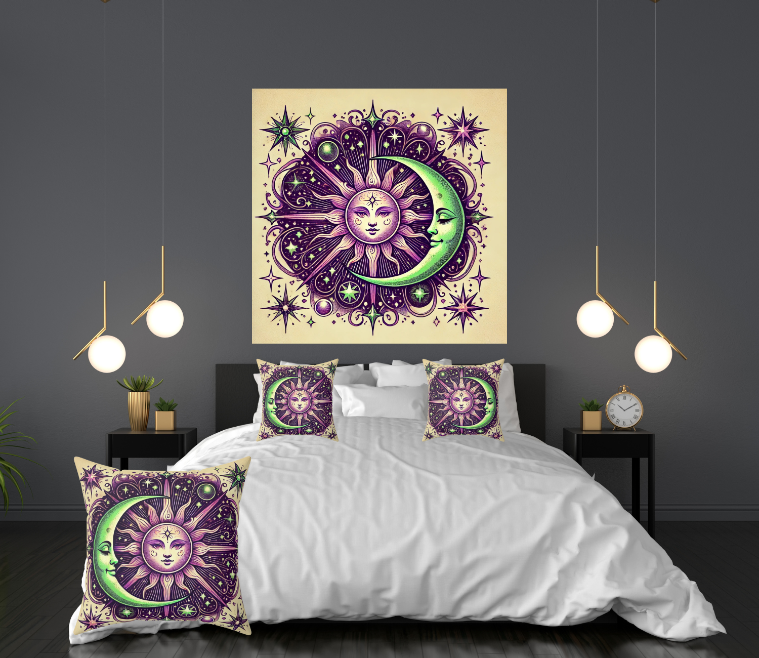 Celestial Sun and Moon Throw Pillow – Boho Zodiac Cushion, Astrology Decor, Cosmic Bedroom Accent Celestial Sun and Moon Throw Pillow – Boho Zodiac Cushion, Astrology Decor, Cosmic Bedroom Accent