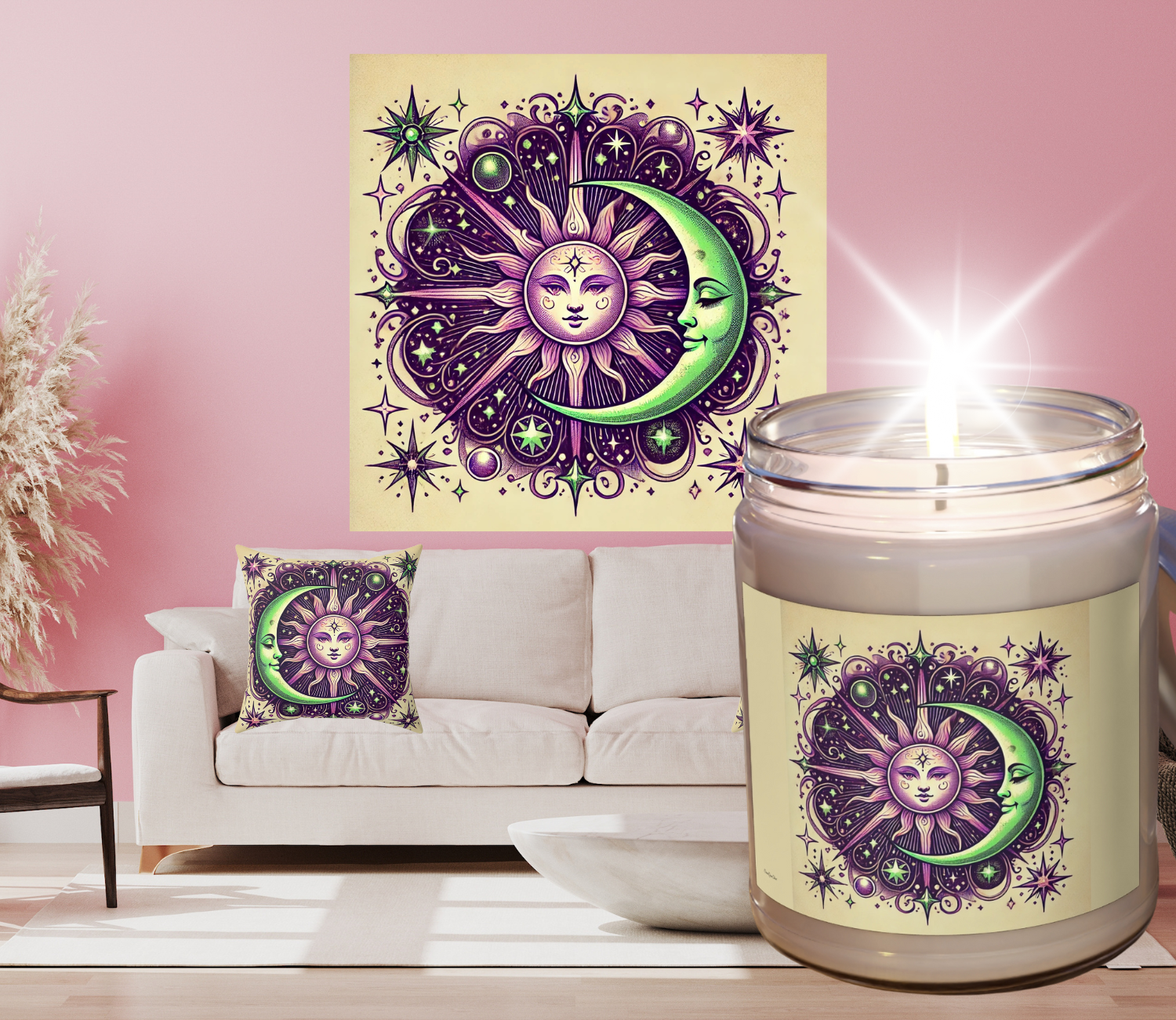 Magic in a Mug – Celestial Moon &amp; Sun Mug! This bohemian coffee cup is perfect for astrology lovers, featuring celestial sun and moon designs. A unique astrological drinkware piece and spiritual gift for star lovers, mystics, and cosmic dreamers product thumbnail image