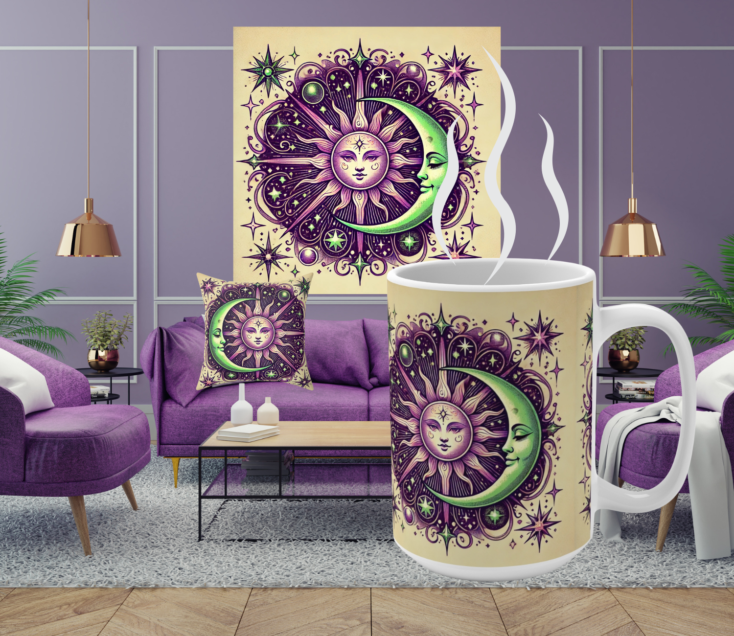 Magic in a Mug – Celestial Moon & Sun Mug! This bohemian coffee cup is perfect for astrology lovers, featuring celestial sun and moon designs. A unique astrological drinkware piece and spiritual gift for star lovers, mystics, and cosmic dreamers product thumbnail image Magic in a Mug – Celestial Moon & Sun Mug! This bohemian coffee cup is perfect for astrology lovers, featuring celestial sun and moon designs. A unique astrological drinkware piece and spiritual gift for star lovers, mystics, and cosmic dreamers product thumbnail image