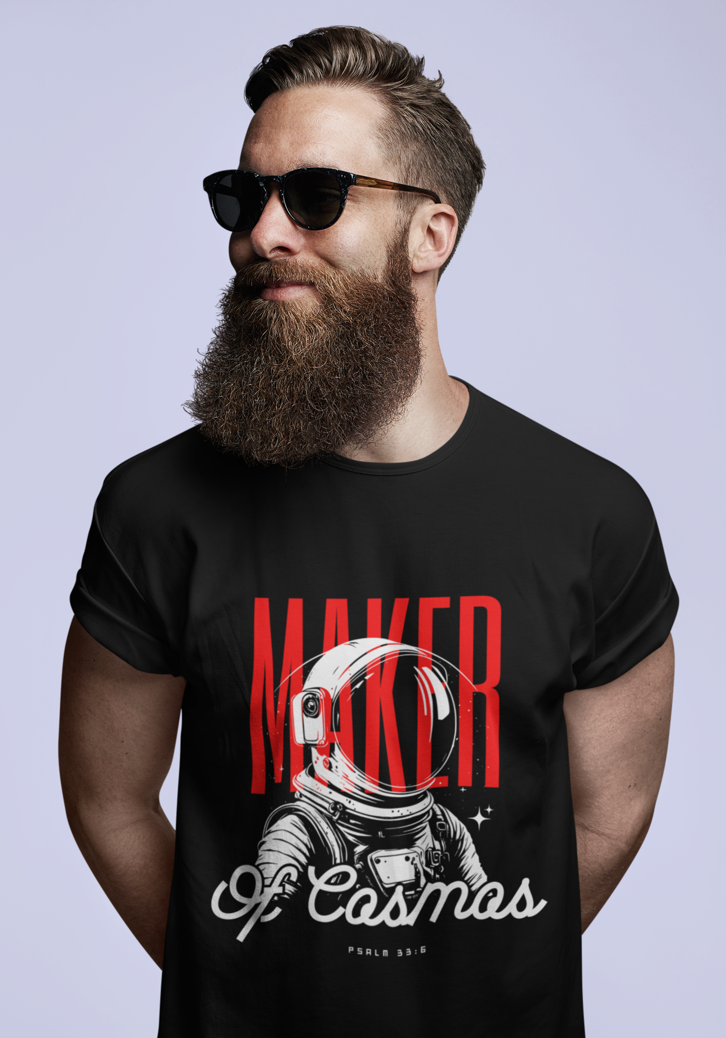 MAKER OF COSMOS- Unisex Heavy Cotton Tee product thumbnail image
