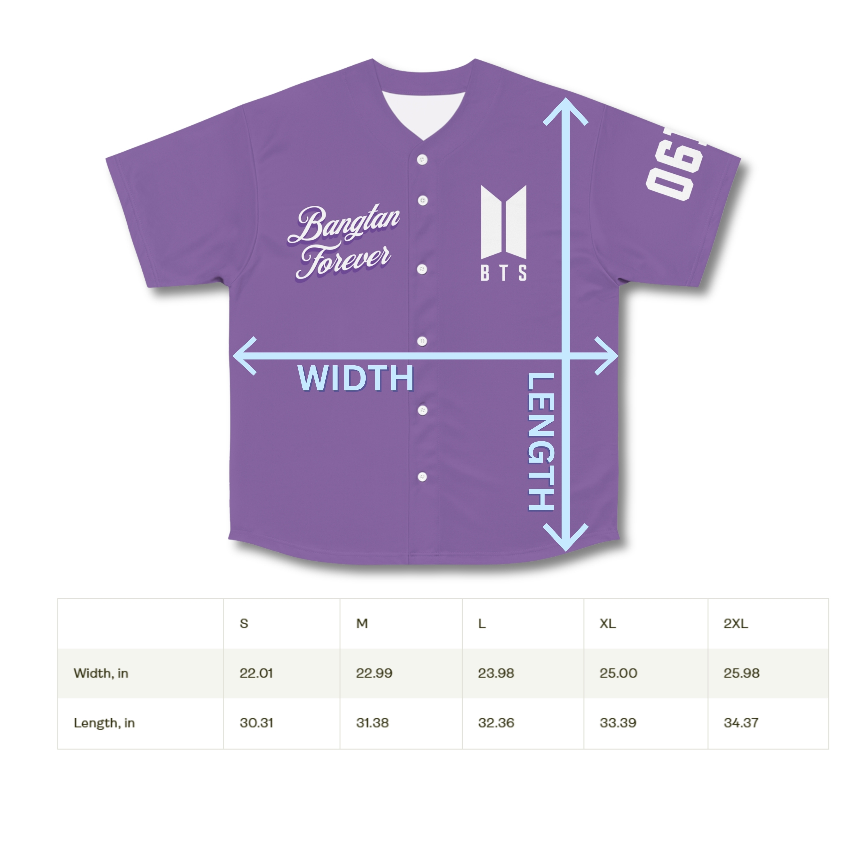 OT7 Unisex Baseball Jersey for ARMY product thumbnail image OT7 Unisex Baseball Jersey for ARMY product thumbnail image