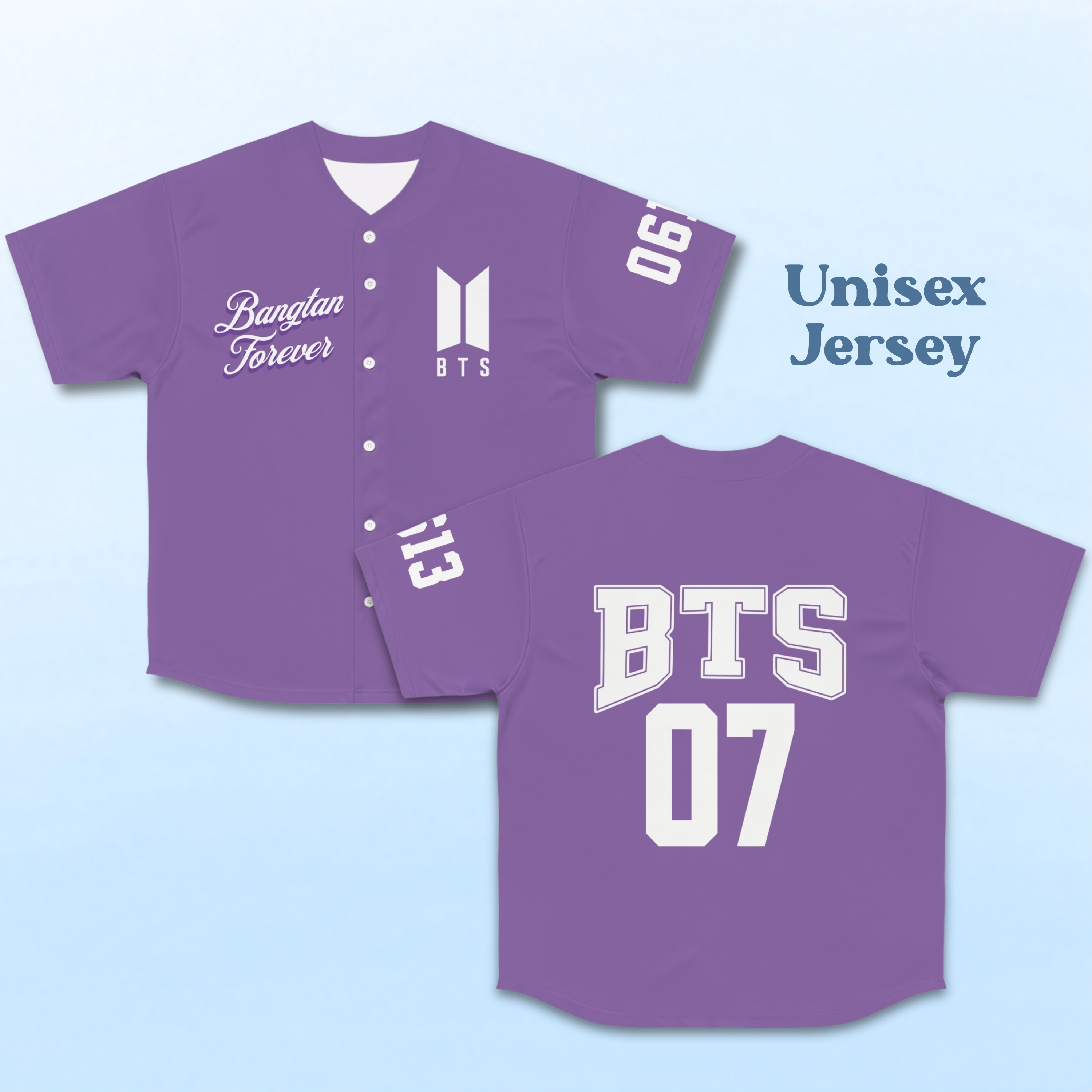 OT7 Unisex Baseball Jersey for ARMY OT7 Unisex Baseball Jersey for ARMY