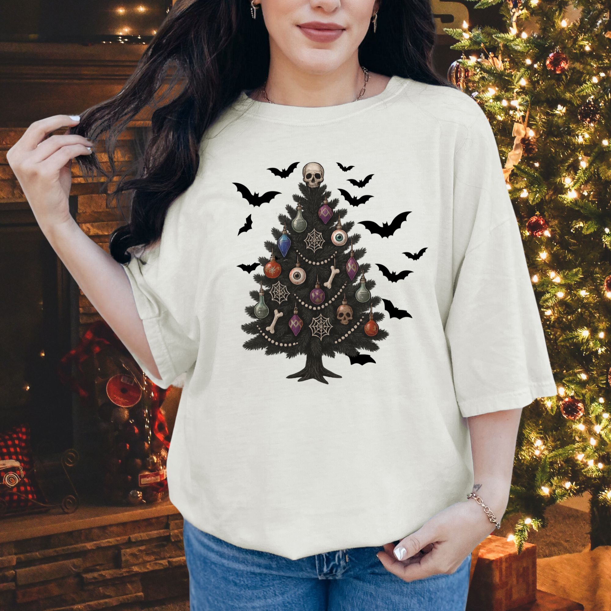 Gothic Christmas Tree T-shirt product thumbnail image