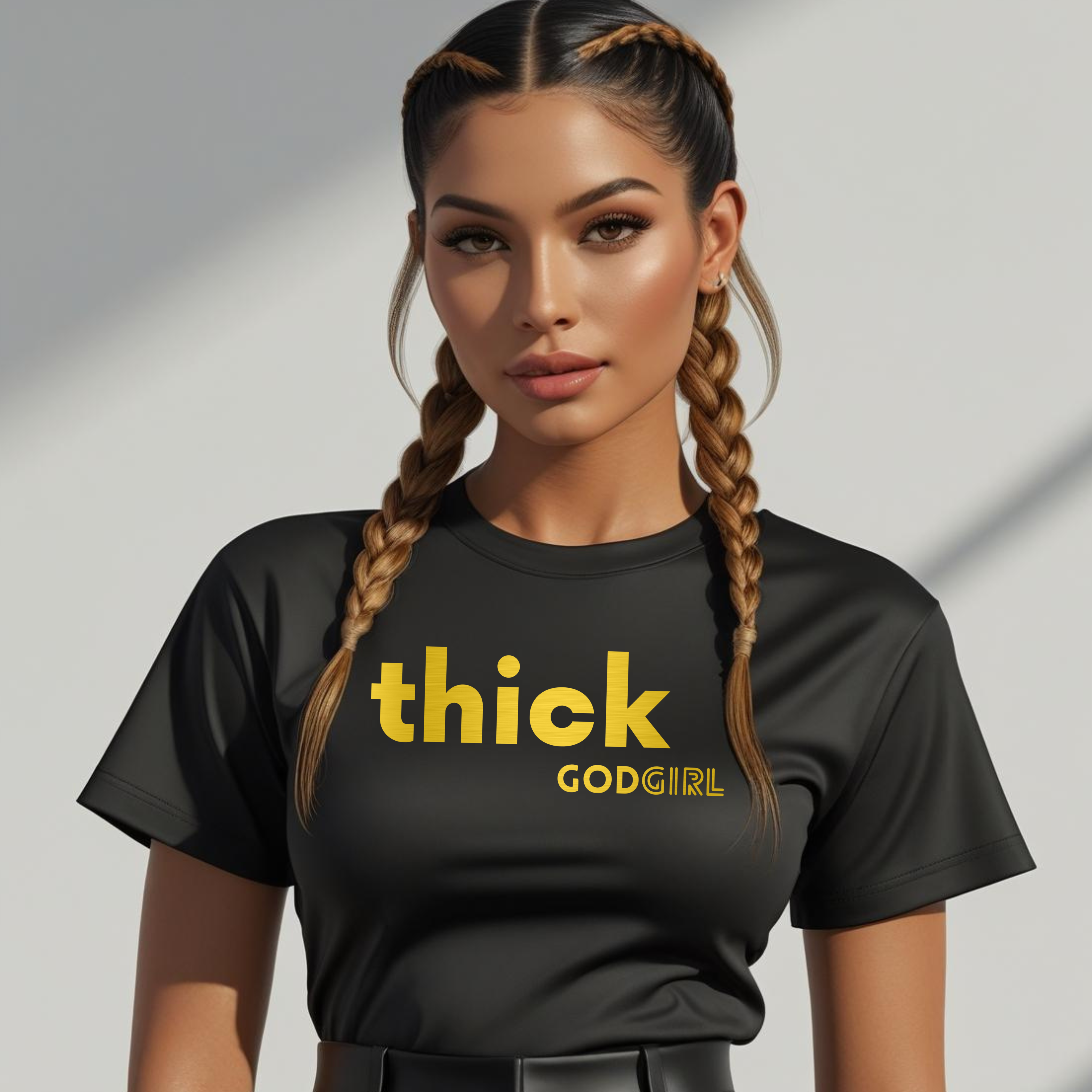 Thick Tee - GODGIRL Collection - No Judgment Here product thumbnail image Thick Tee - GODGIRL Collection - No Judgment Here product thumbnail image