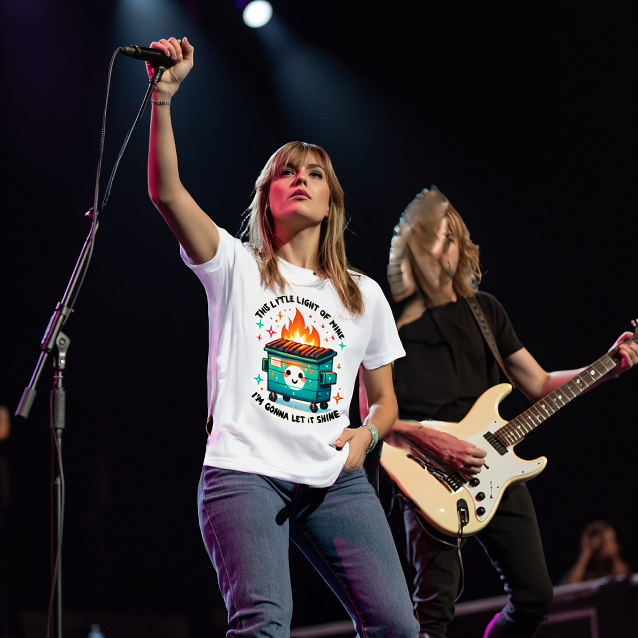 Unisex Tee This Little Light of Mine I'm Gonna Let It Shine Dumpster Fire Sarcasm product thumbnail image Unisex Tee This Little Light of Mine I'm Gonna Let It Shine Dumpster Fire Sarcasm product thumbnail image