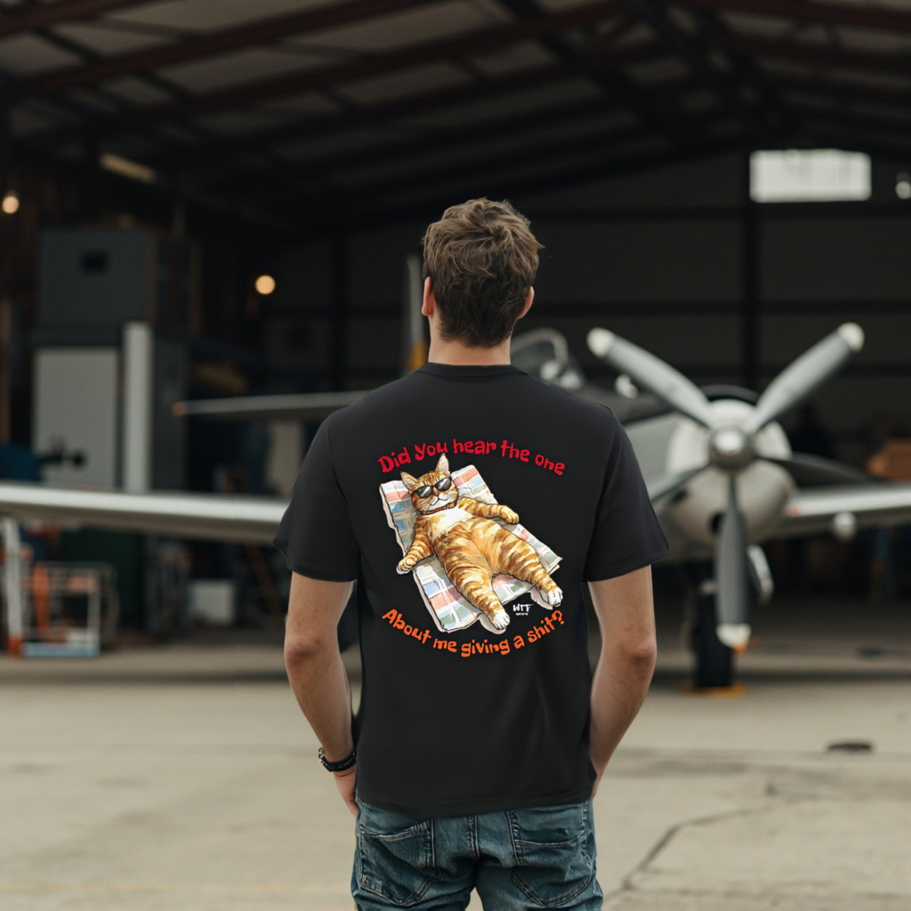 Did You Hear The One About Me Giving A Shit? Sarcasm Tee Unisex Jersey product thumbnail image