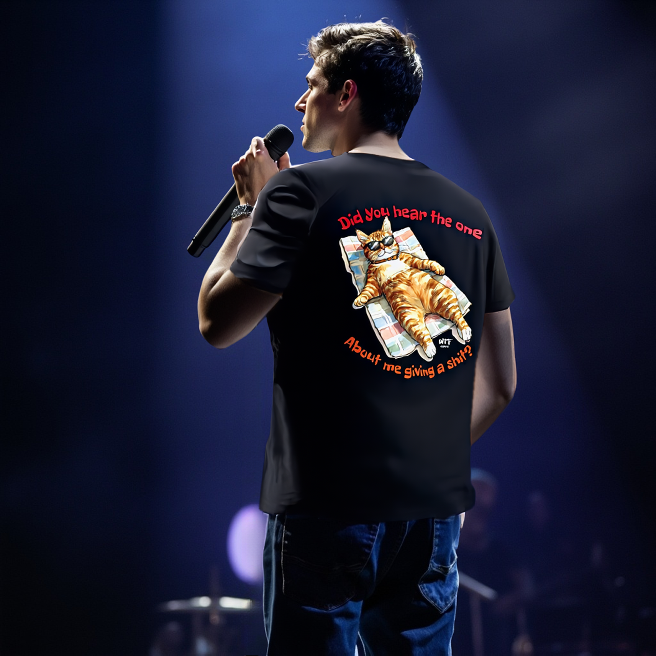 Did You Hear The One About Me Giving A Shit? Sarcasm Tee Unisex Jersey product thumbnail image